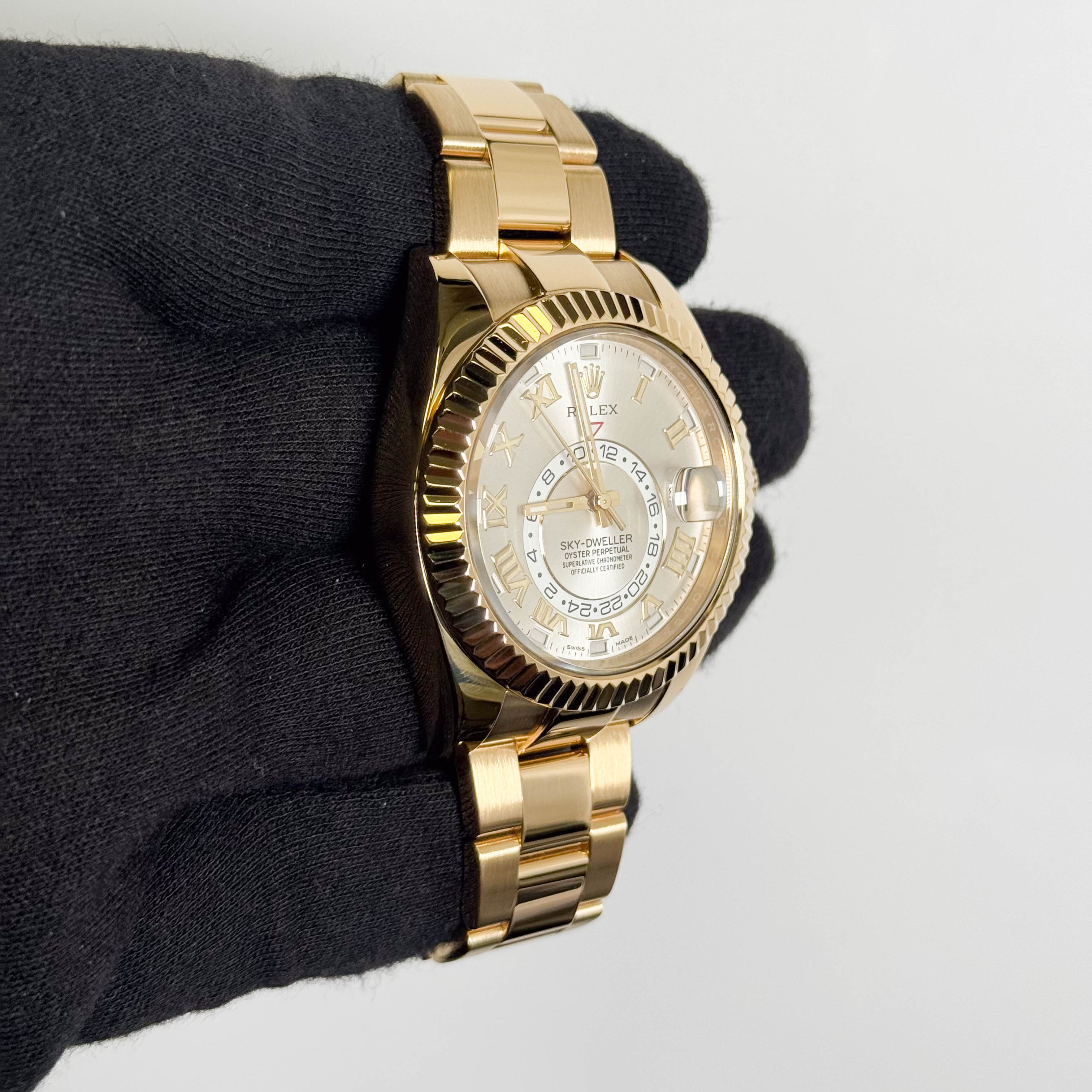 Rolex Sky-Dweller 42mm Silver Dial Watch Ref# 326938