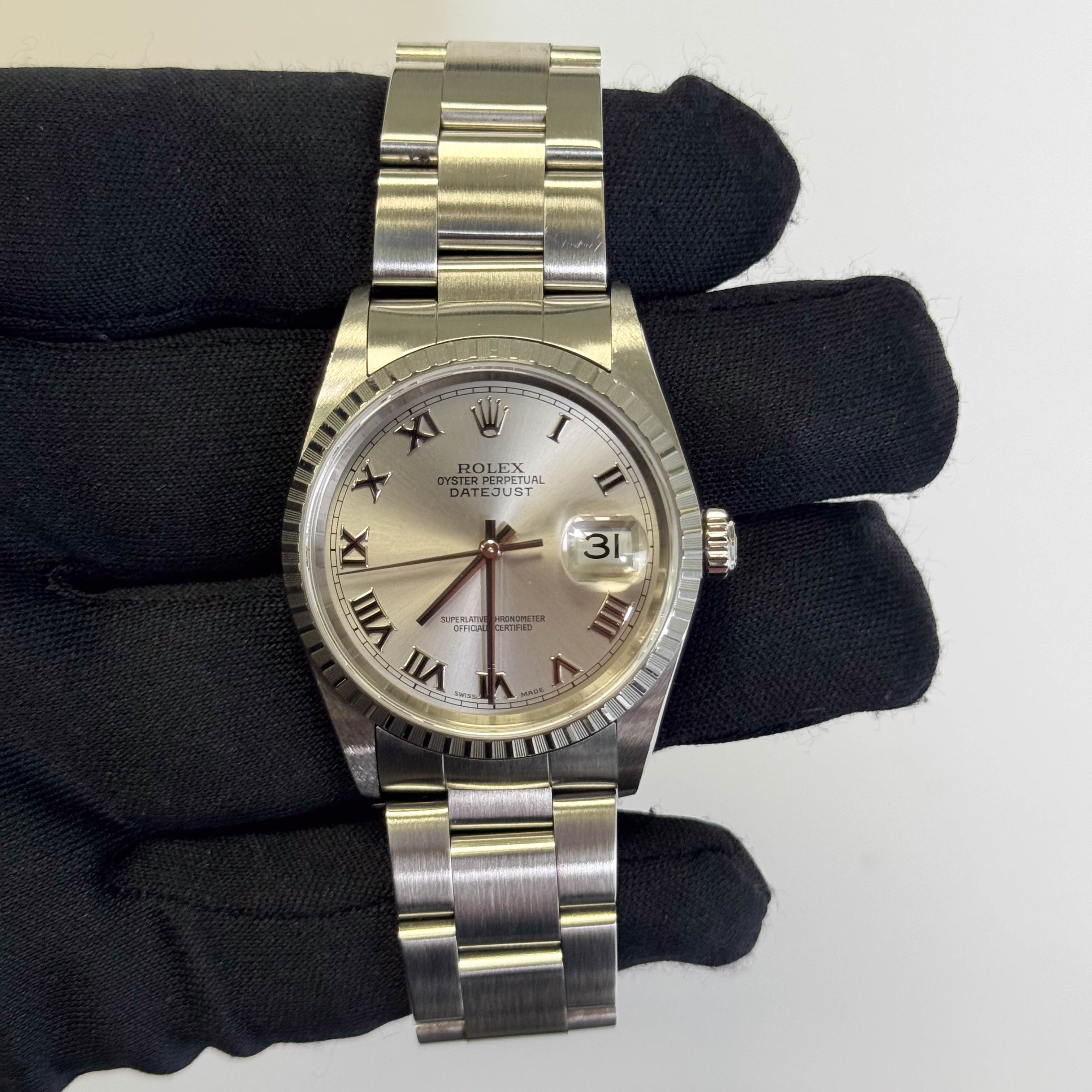 Rolex Datejust 36mm Silver Dial Watch Ref# 16200 - Happy Jewelers Fine Jewelry Lifetime Warranty