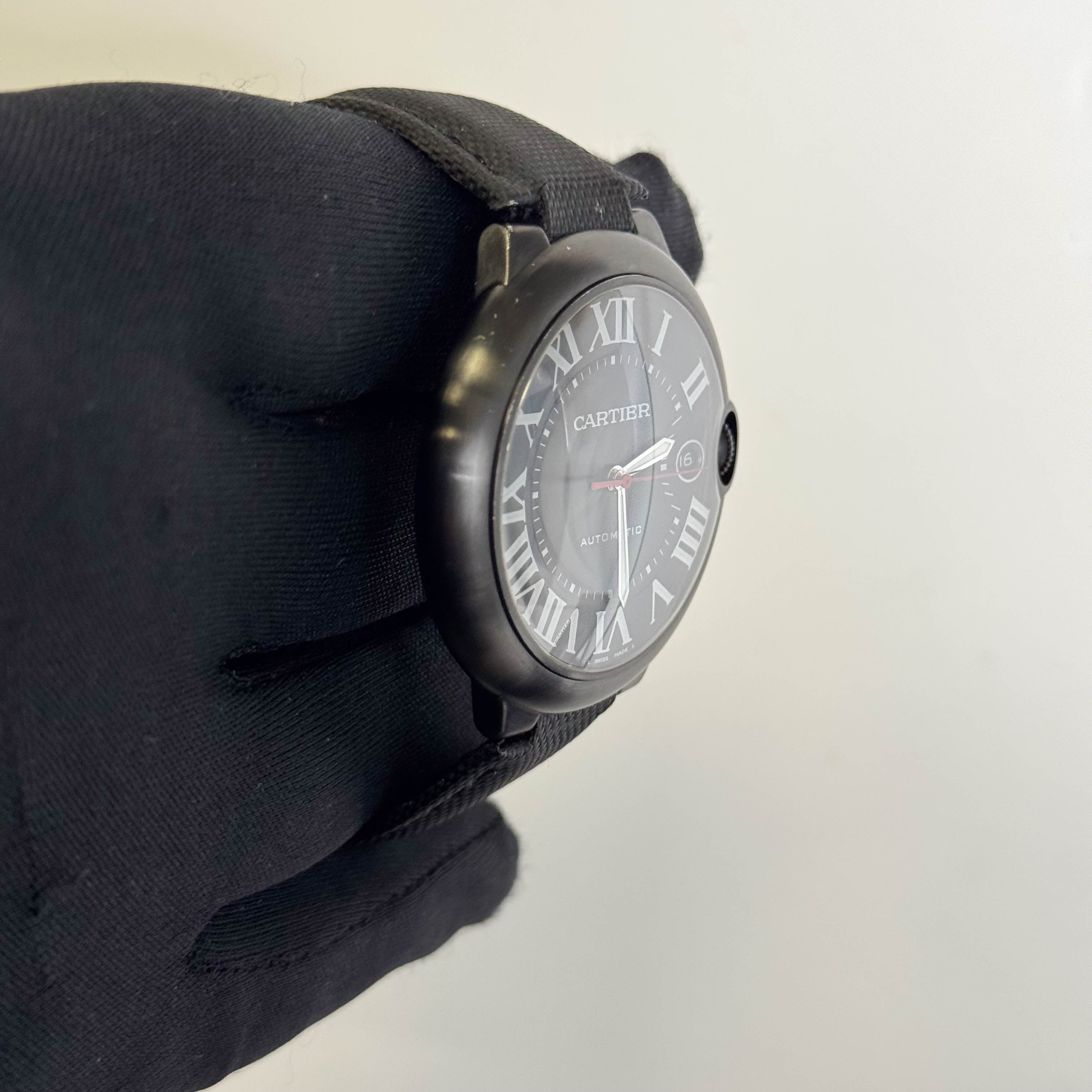 Cartier Ballon Bleu 42mm Black Dial Watch Ref# WSBB0015