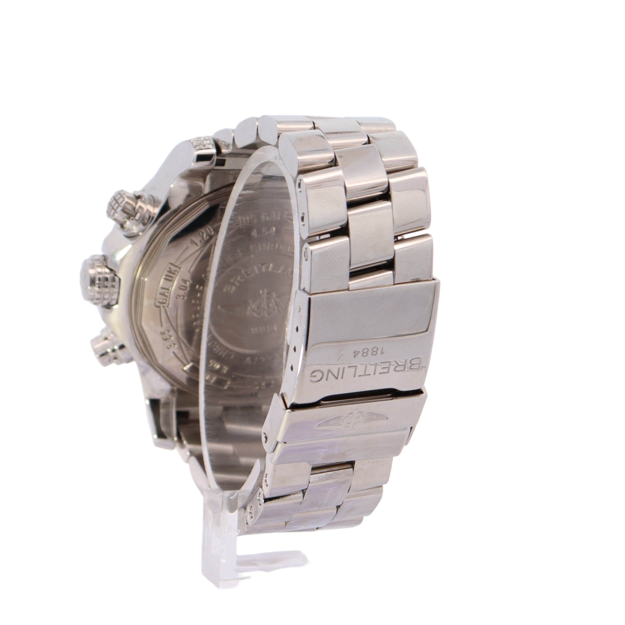 Breitling Super Avenger 48mm Stainless Steel Black Chronograph Dial Watch Reference# A13370 - Happy Jewelers Fine Jewelry Lifetime Warranty