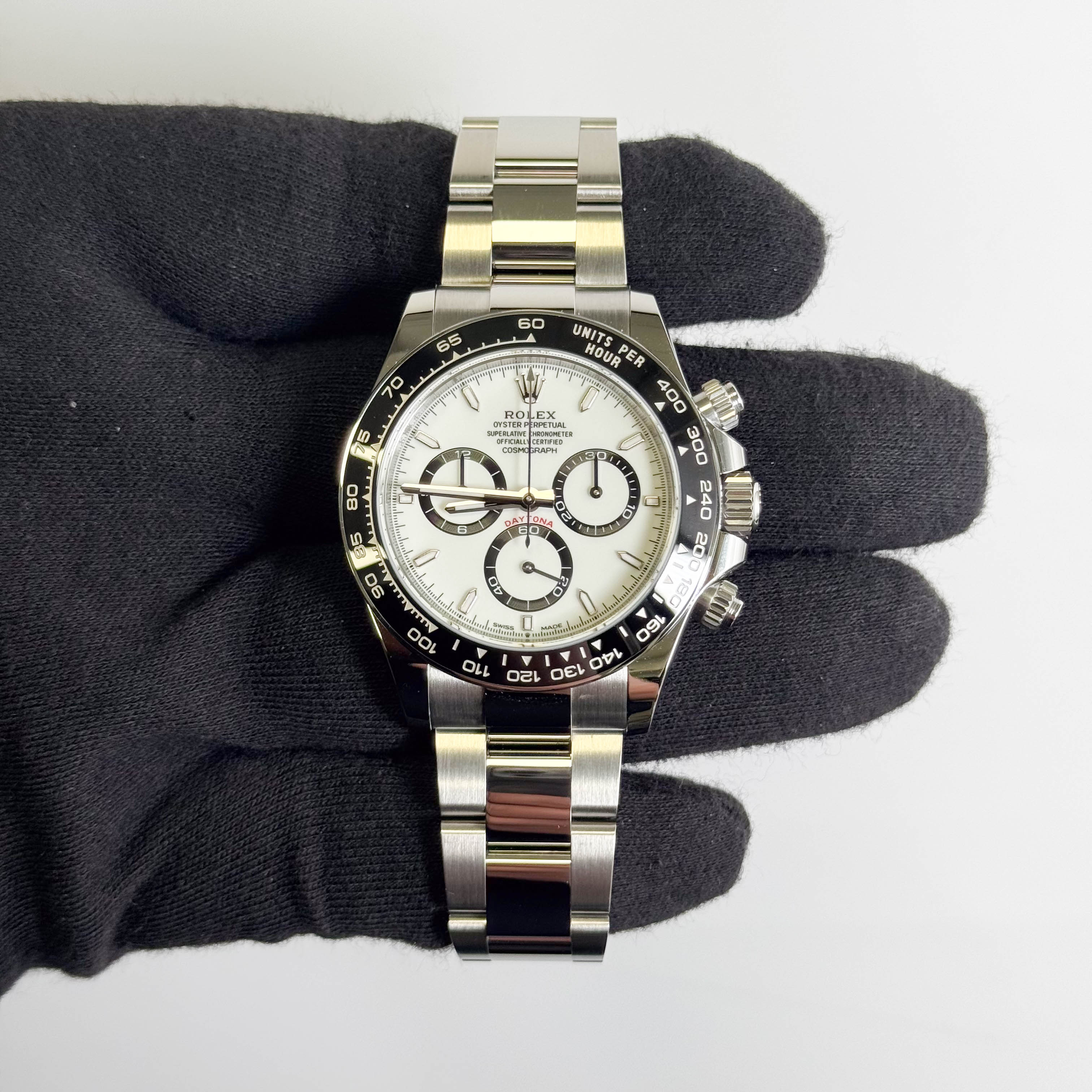Rolex Daytona 40mm White Dial Watch Ref# 126500LN