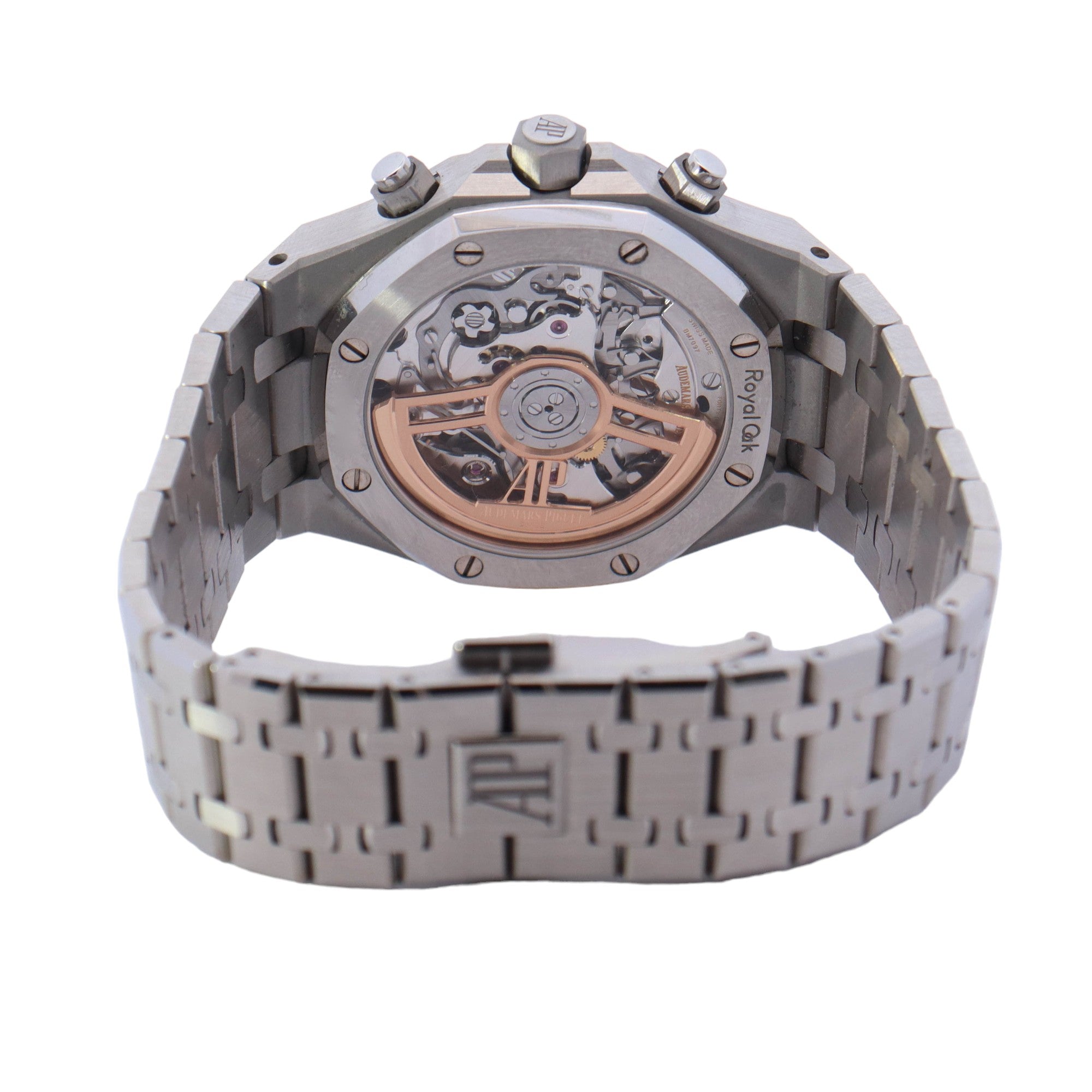 Audemars Piguet Royal Oak 41mm Stainless Steel Green Chronograph Dial Watch Reference #: 26240ST.OO.1320ST.08 - Happy Jewelers Fine Jewelry Lifetime Warranty