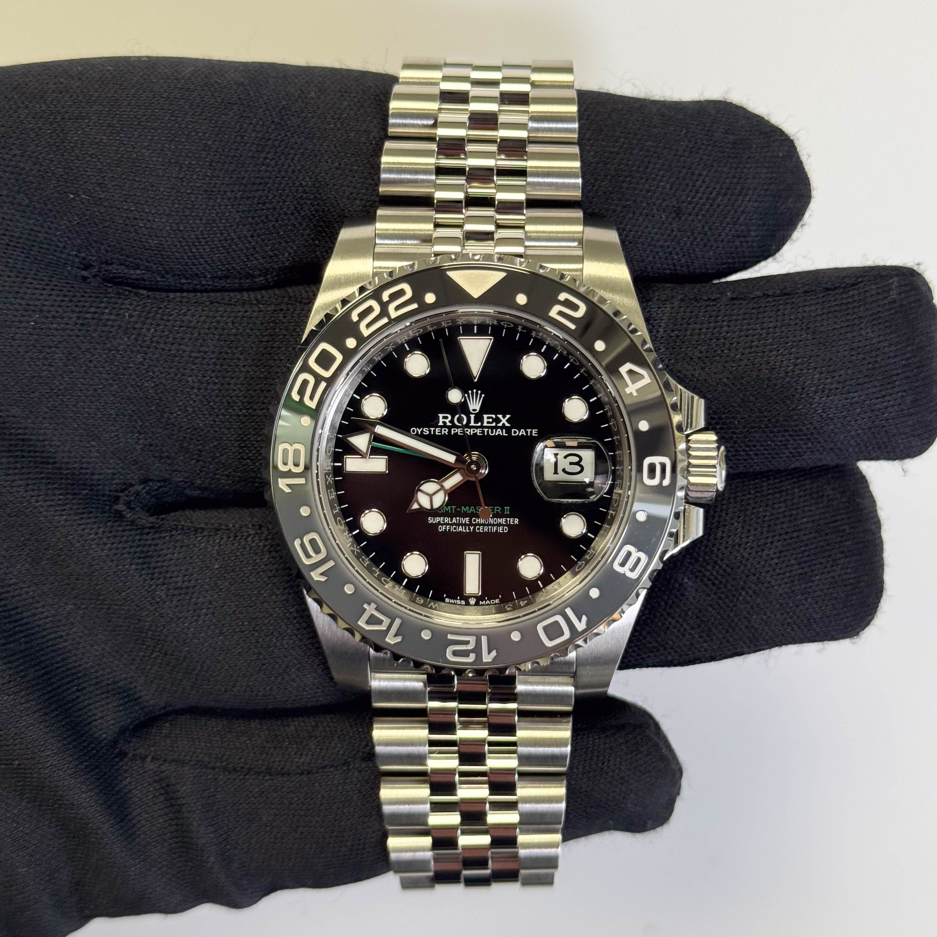 Rolex GMT-Master II 40mm Black Dial Ref# 126710GRNR - Happy Jewelers Fine Jewelry Lifetime Warranty