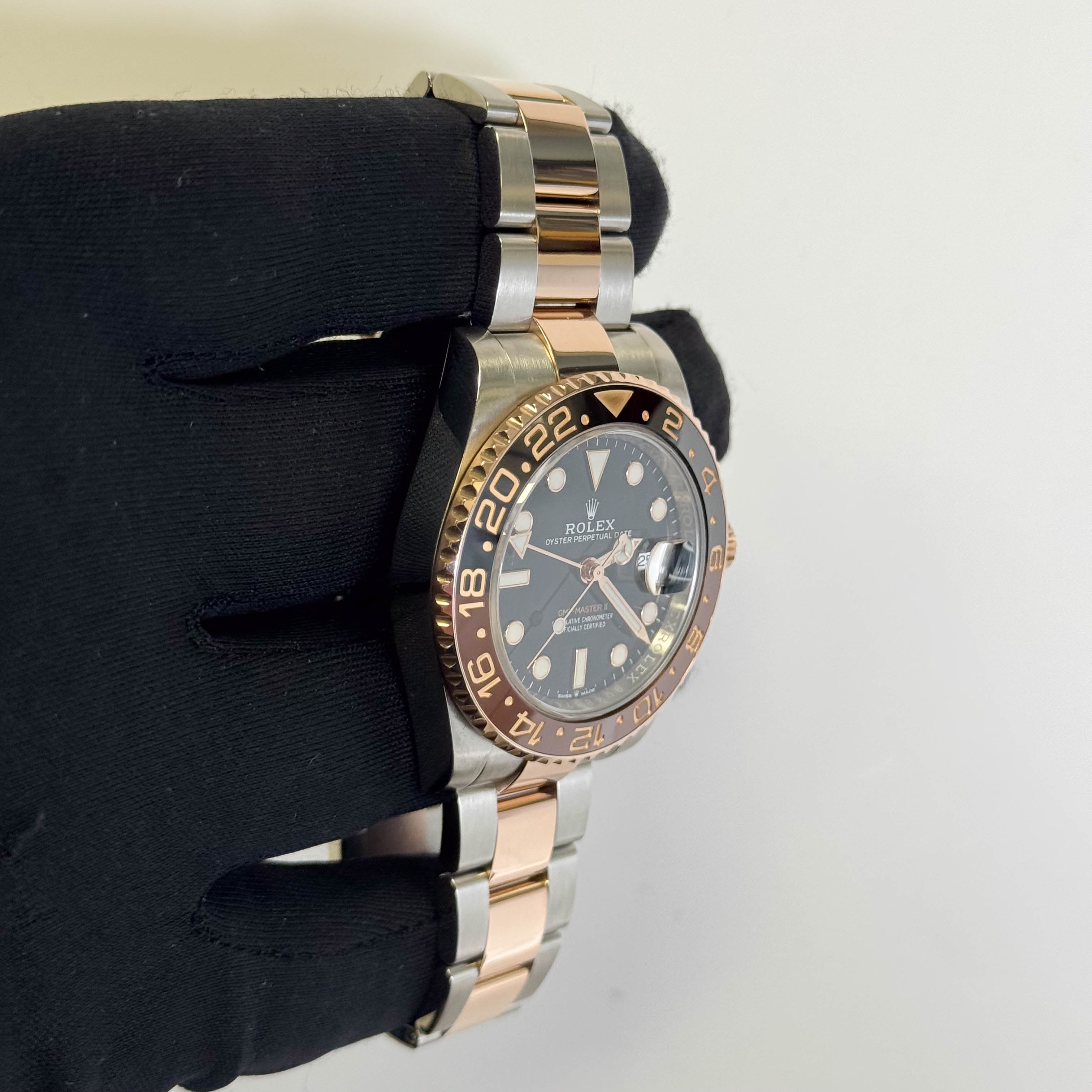 Rolex GMT Master II 40mm Black Dot Dial Watch Ref# 126711CHNR