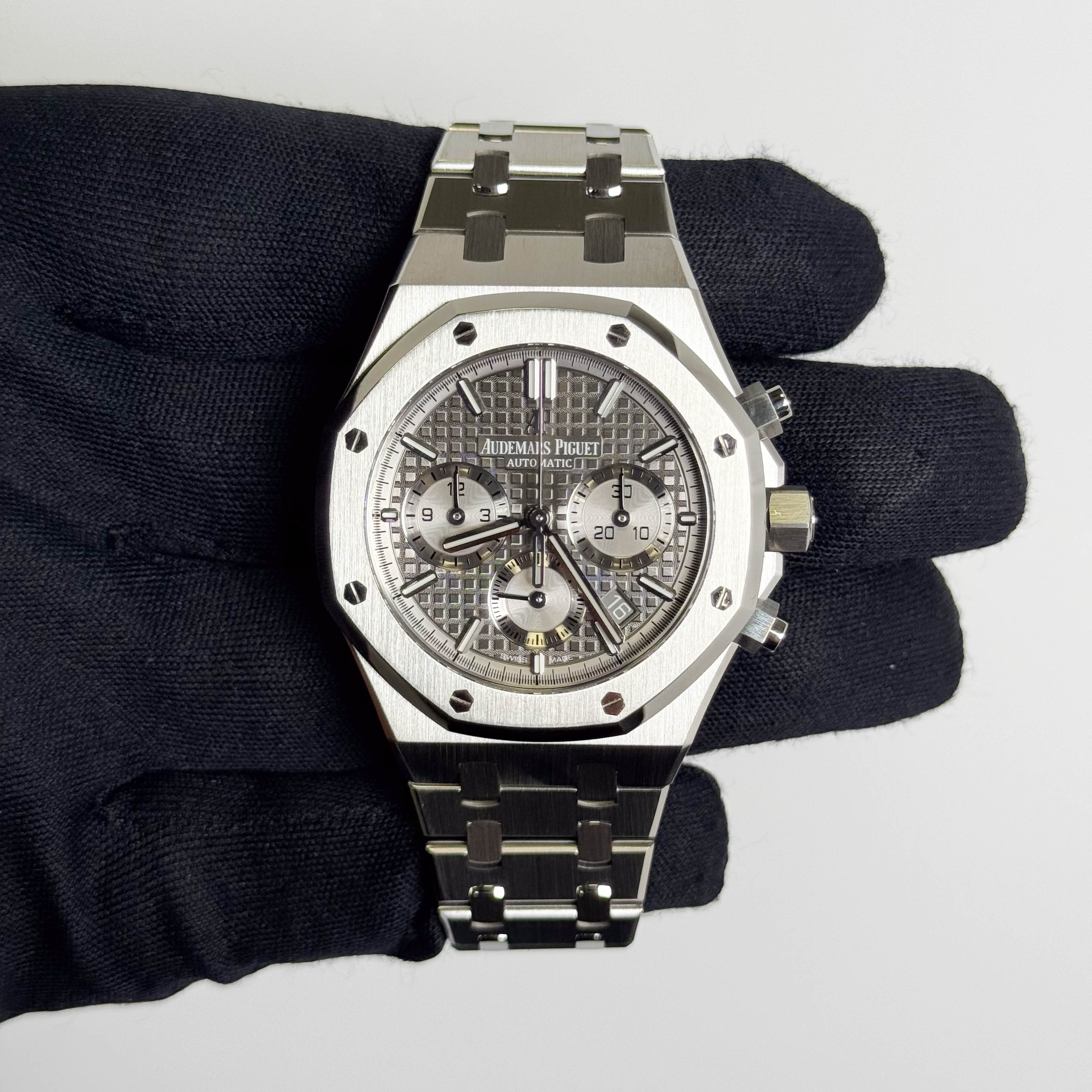 Audemars Piguet Royal Oak 38mm Grey Dial Watch Ref# 26315ST.OO.1256ST.02 - Happy Jewelers Fine Jewelry Lifetime Warranty