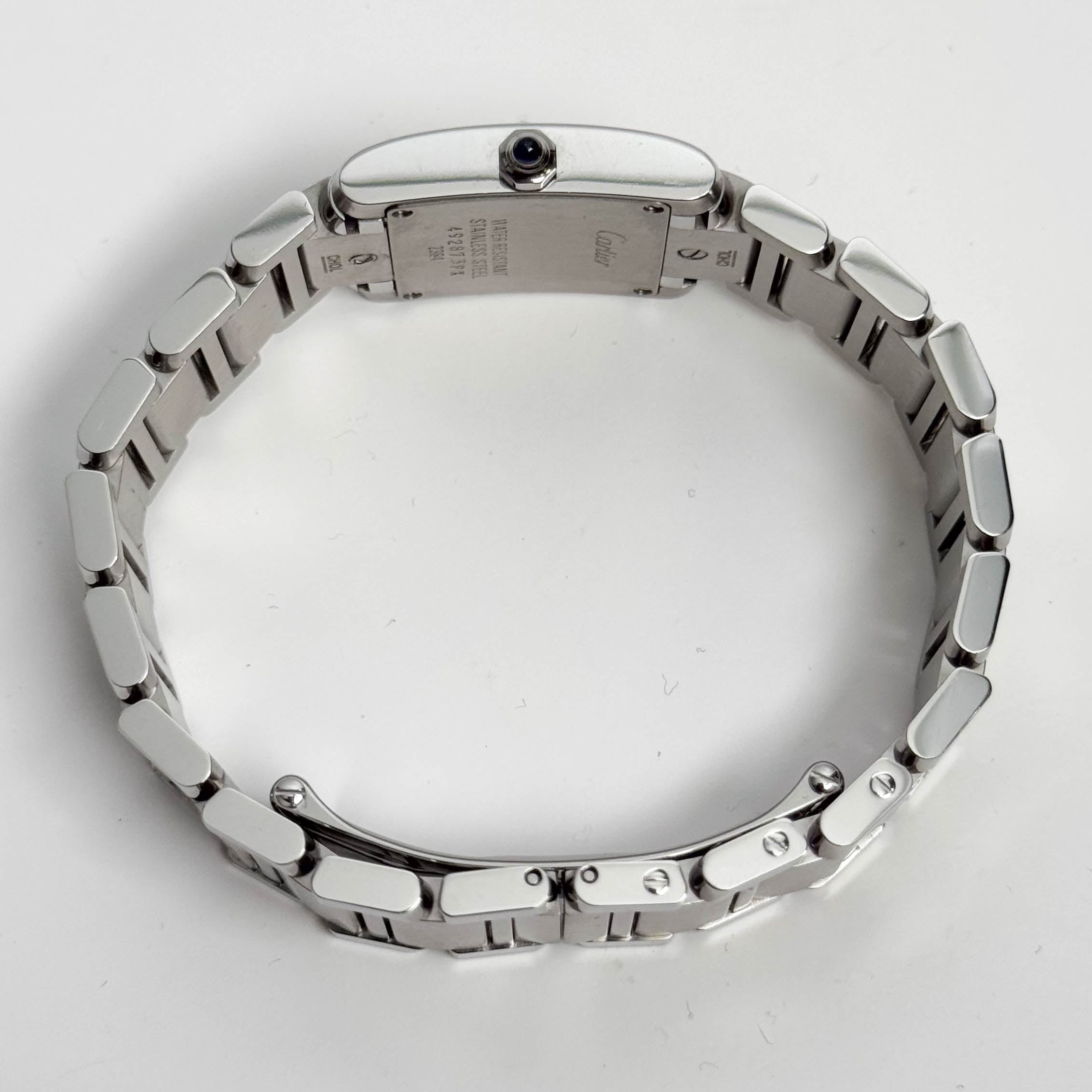 Cartier Tank Stainless Steel 20mm Ivory Dial Watch Ref# W51008Q3 - Happy Jewelers Fine Jewelry Lifetime Warranty