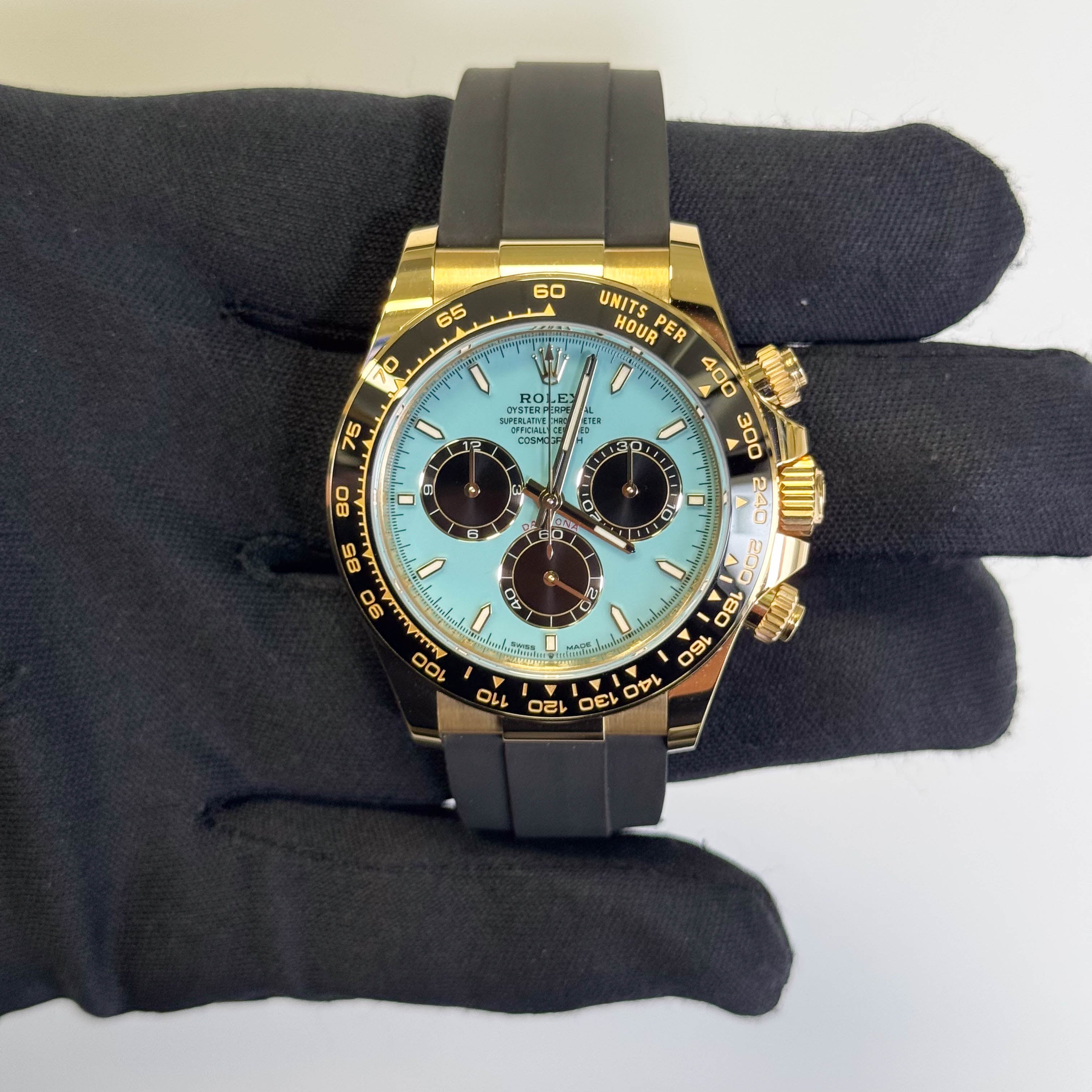 Rolex Daytona 40mm Turquoise Dial Watch Ref# 126518LN