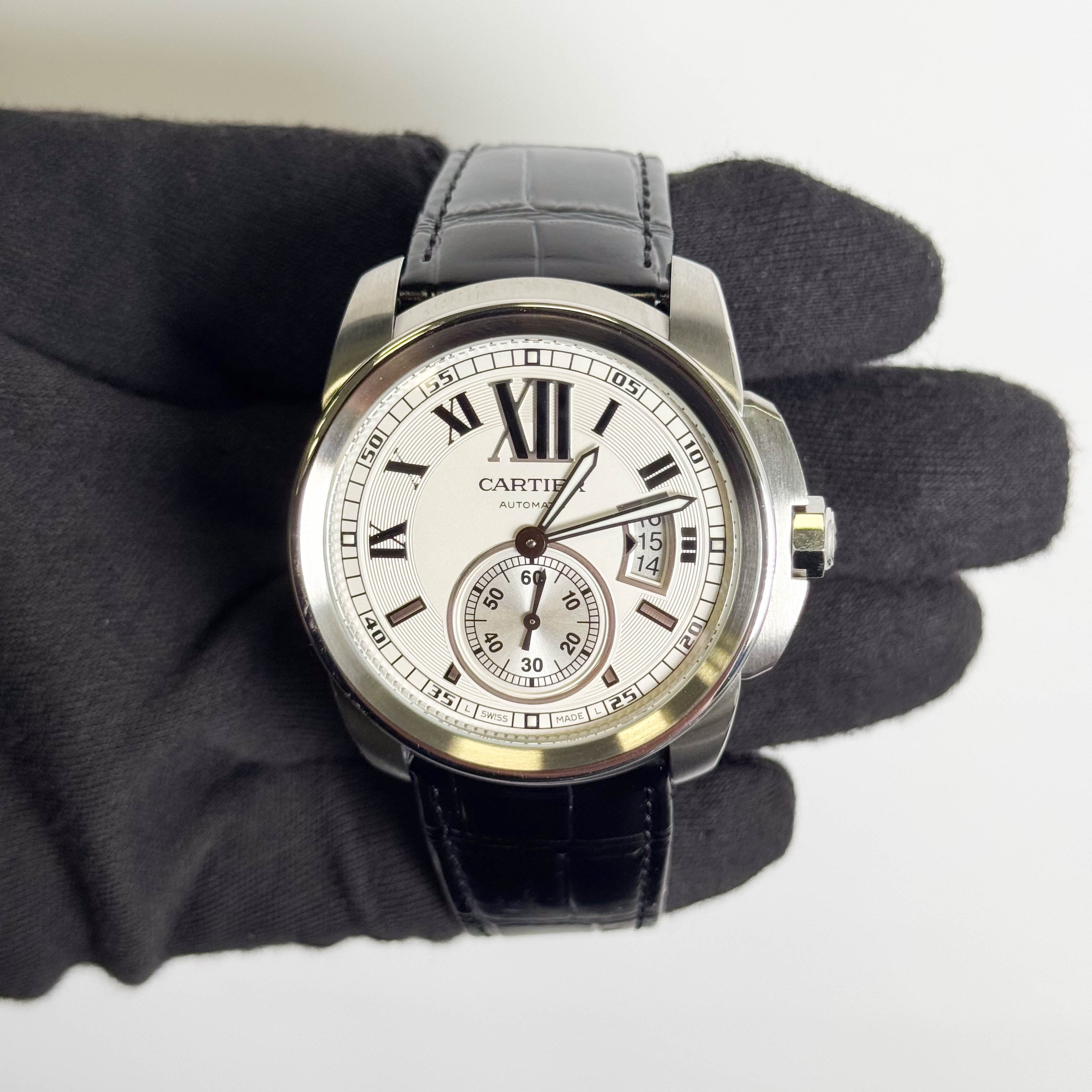 Cartier Calibre de Cartier 42mm White Dial Watch Ref# W7100037