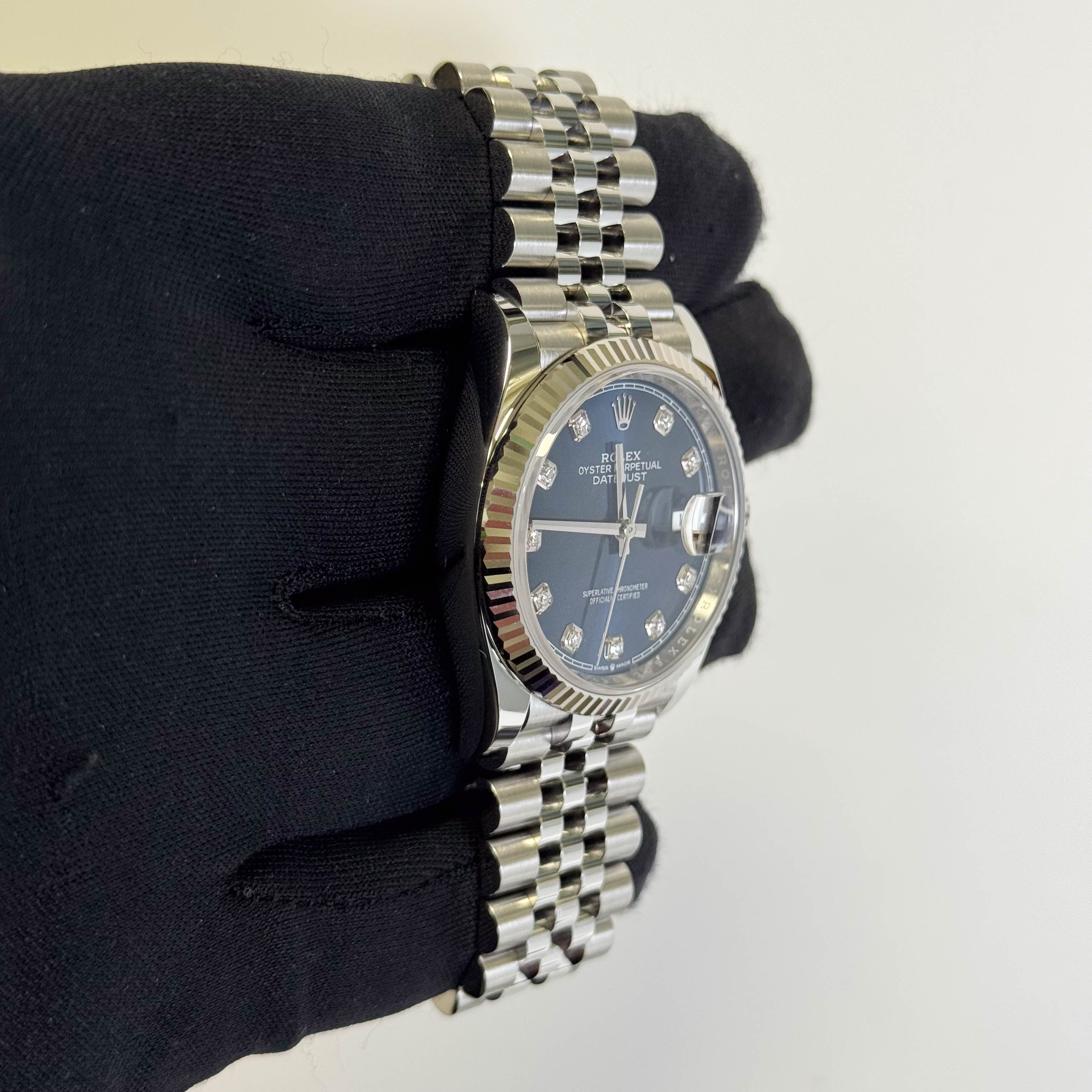 Rolex Datejust 36mm Blue Dial Watch Ref# 126234