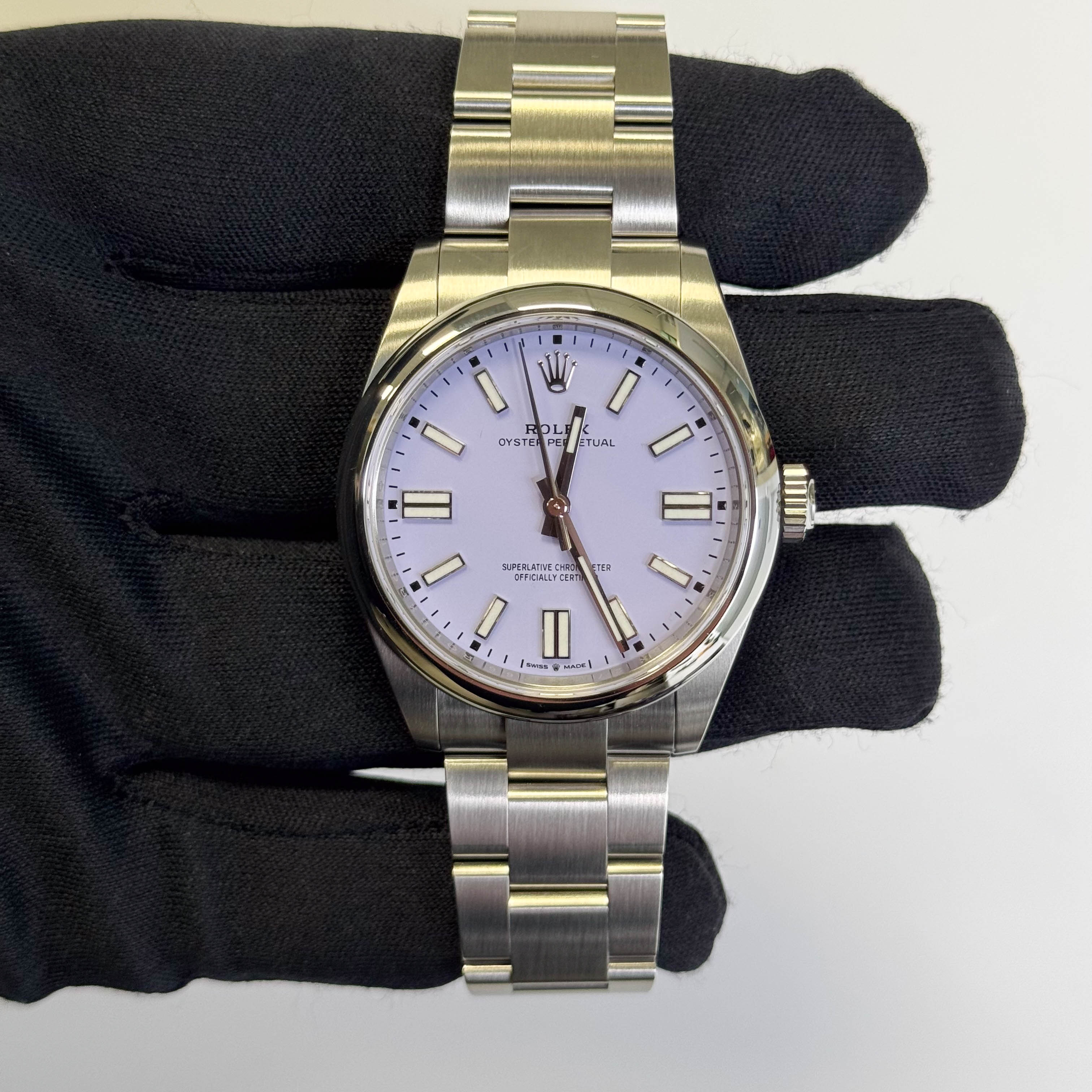Rolex Oyster Perpetual Lavender 41mm Dial Watch Ref# 134300