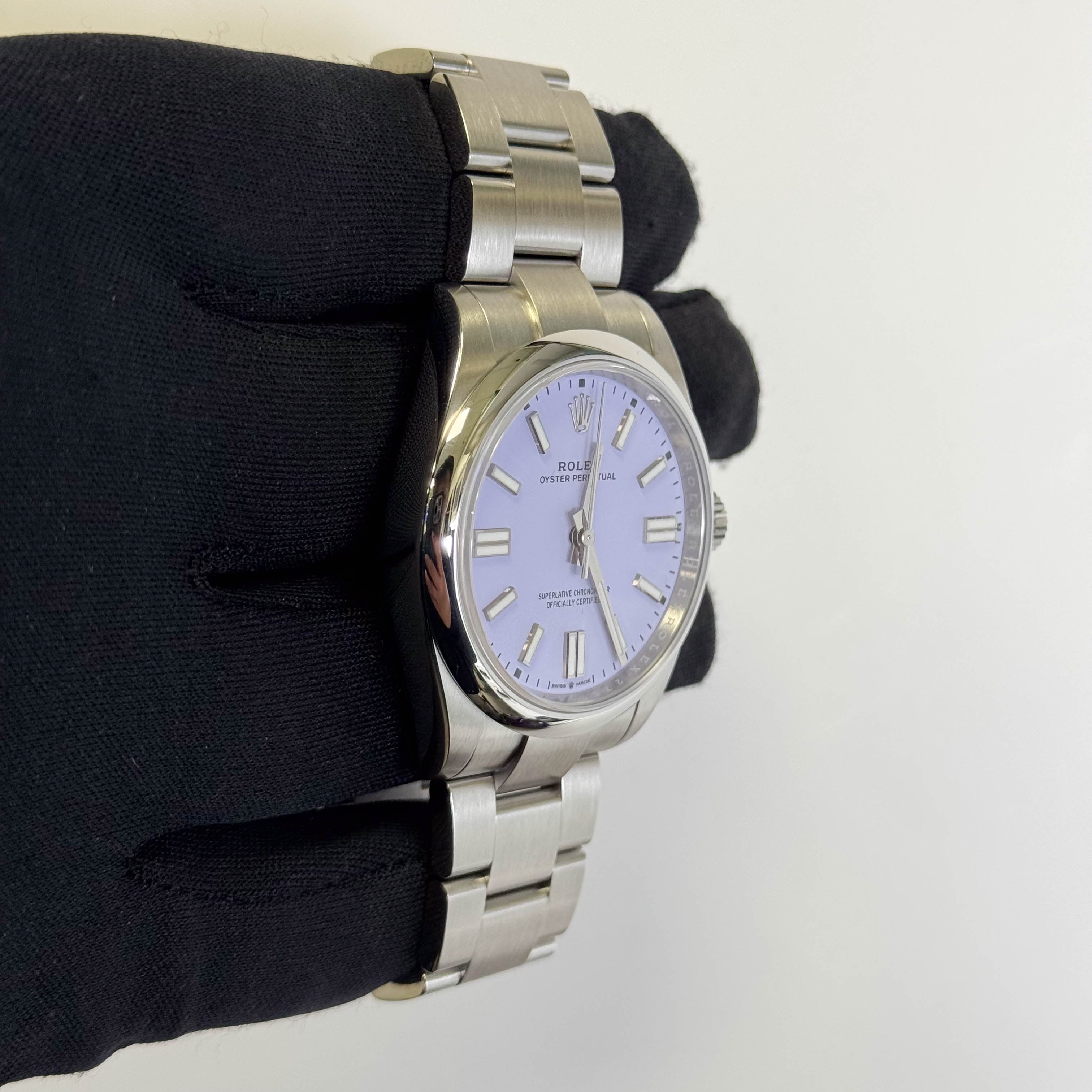 Rolex Oyster Perpetual Lavender 41mm Dial Watch Ref# 134300