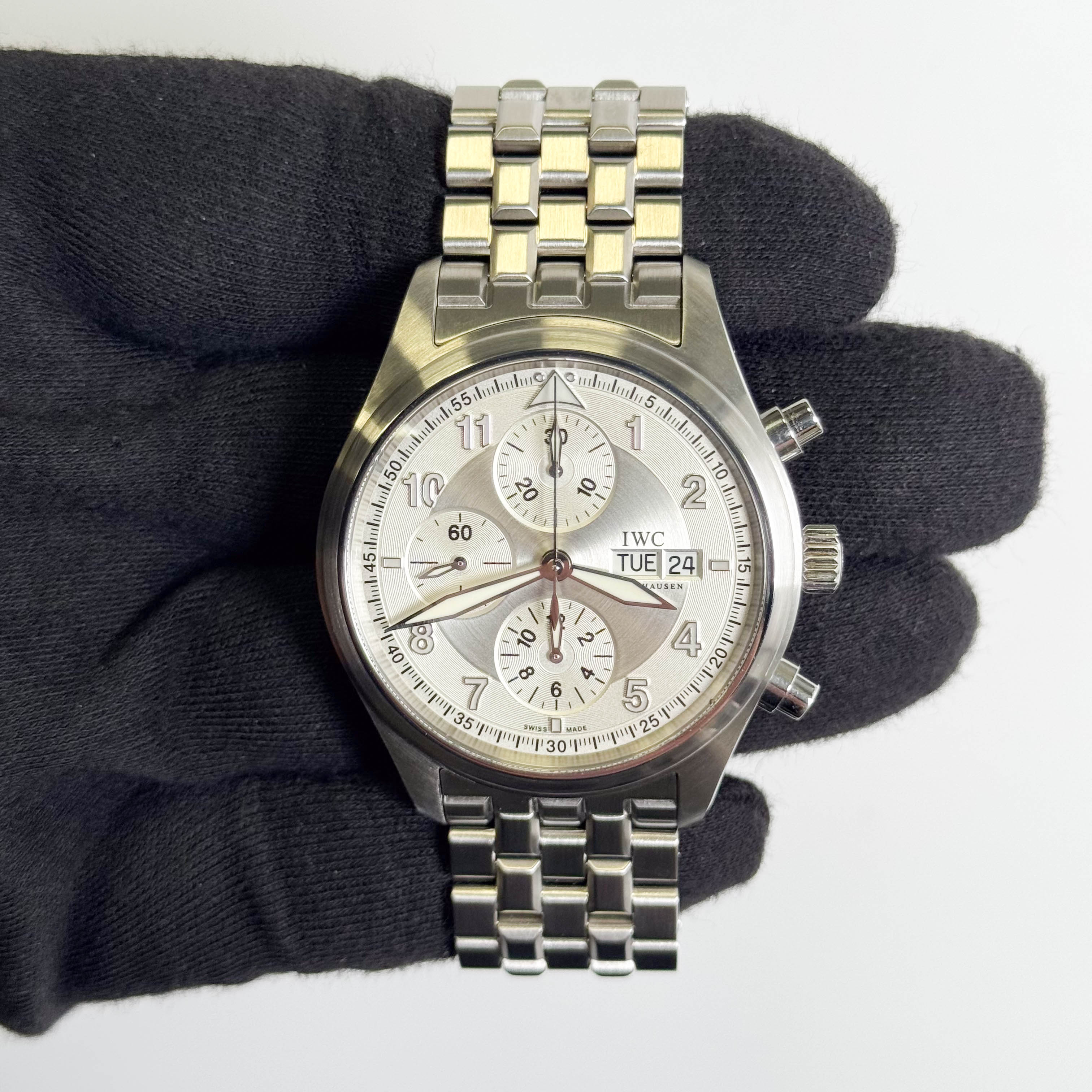 IWC Pilots Spitfire 42mm Silver Dial Watch Ref# IW371702