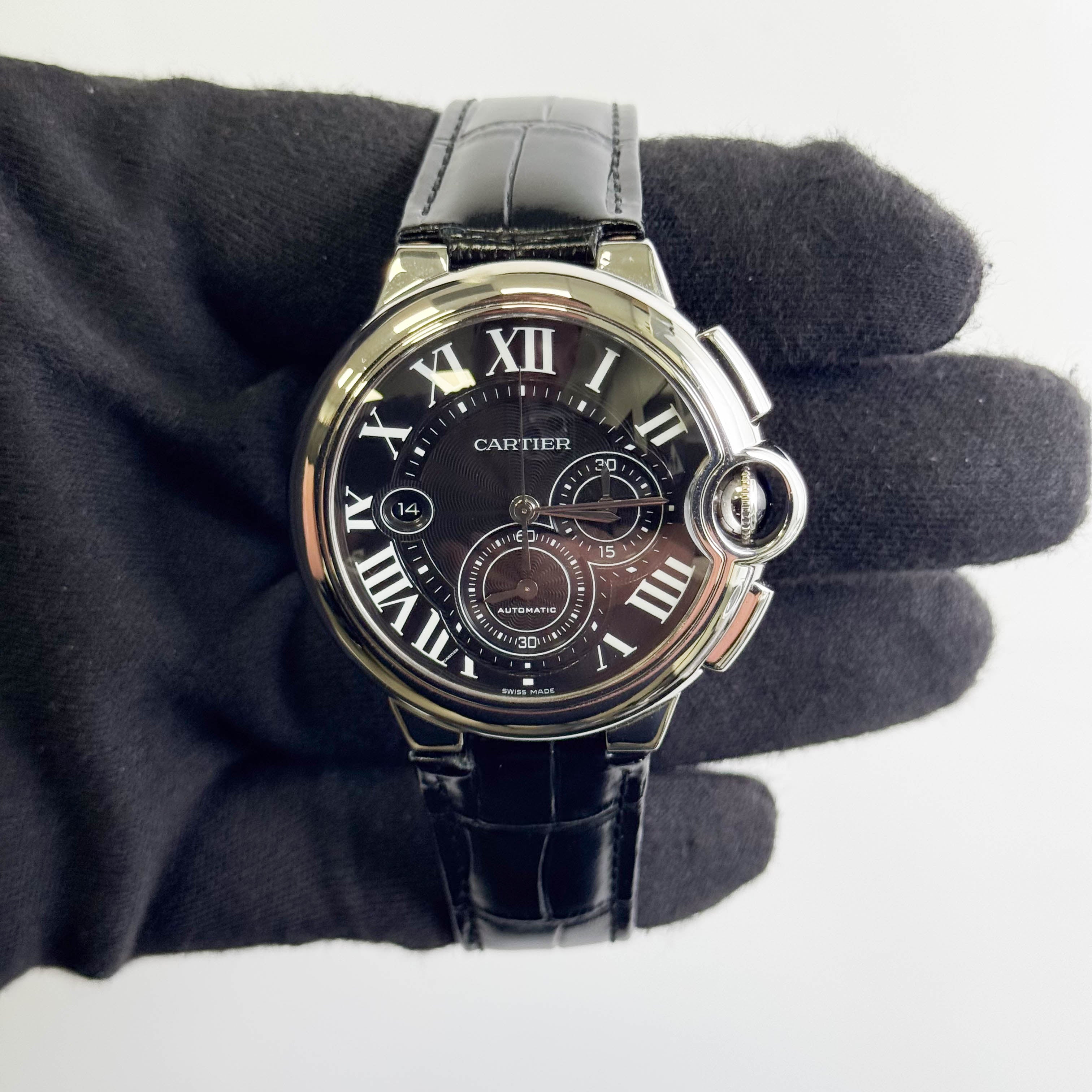 Cartier Ballon Bleu 44mm Grey Dial Watch Ref# W6920052