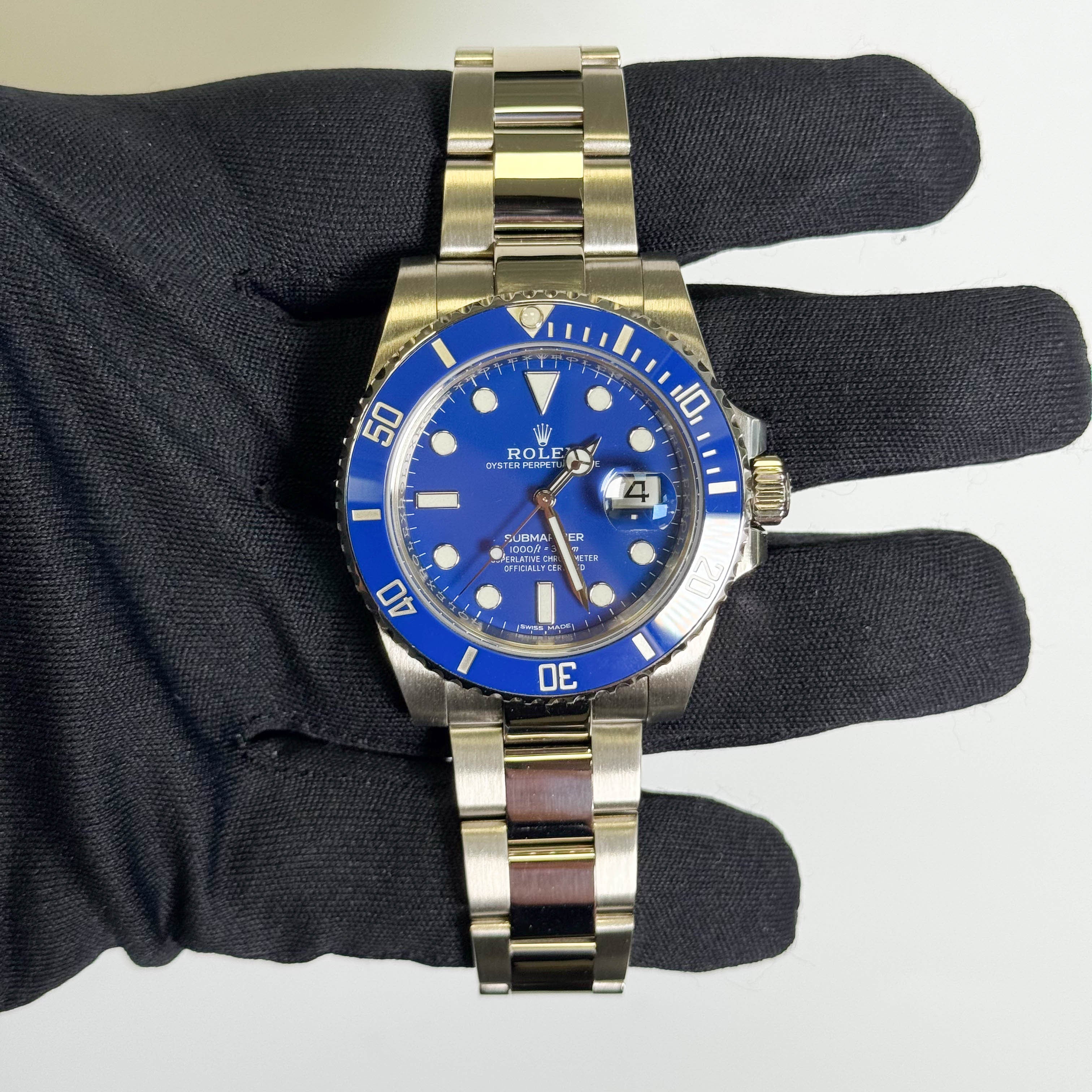 Rolex Submariner 40mm Blue Dial Watch Ref# 116619LB