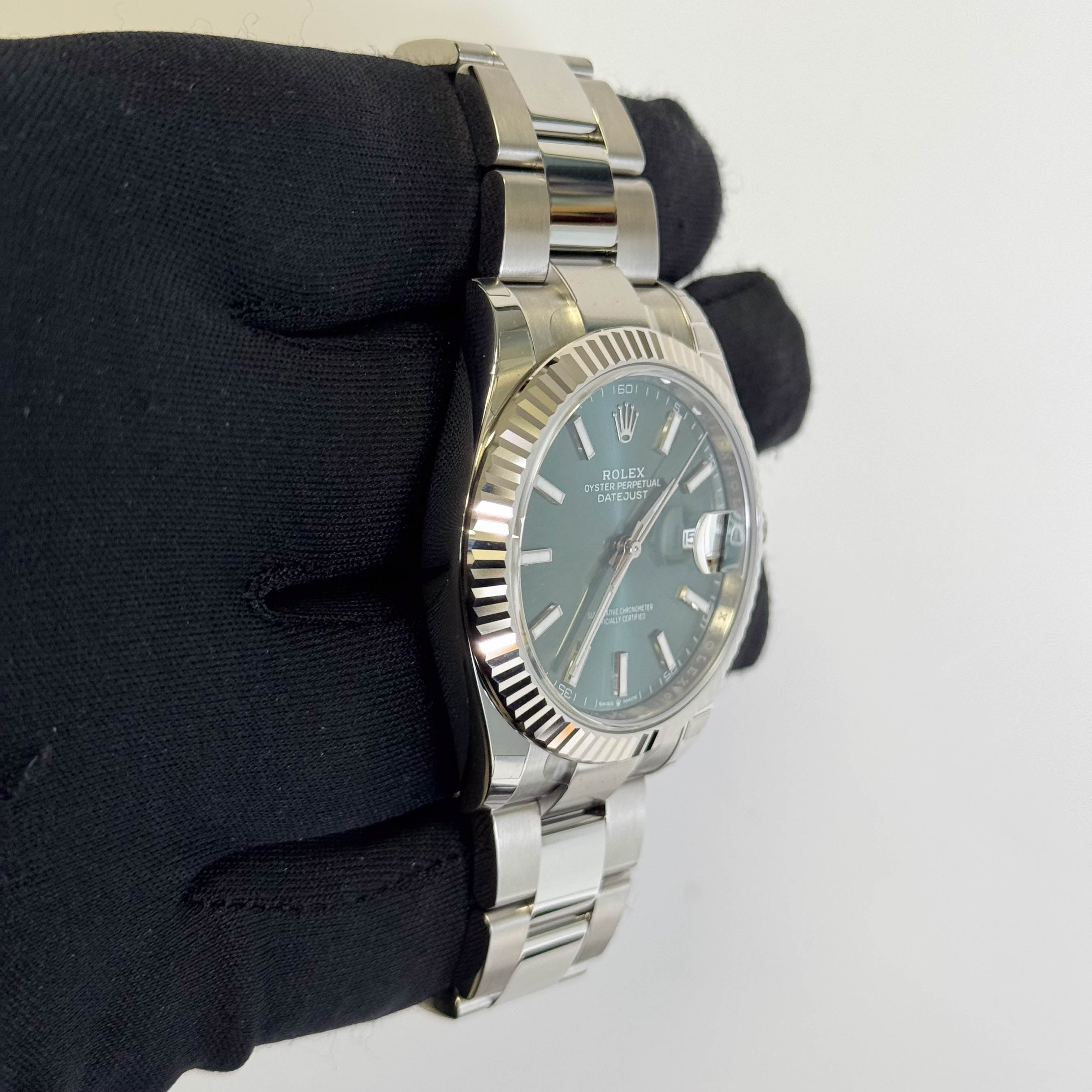 Rolex Datejust 41mm Green Dial Watch Ref# 126334
