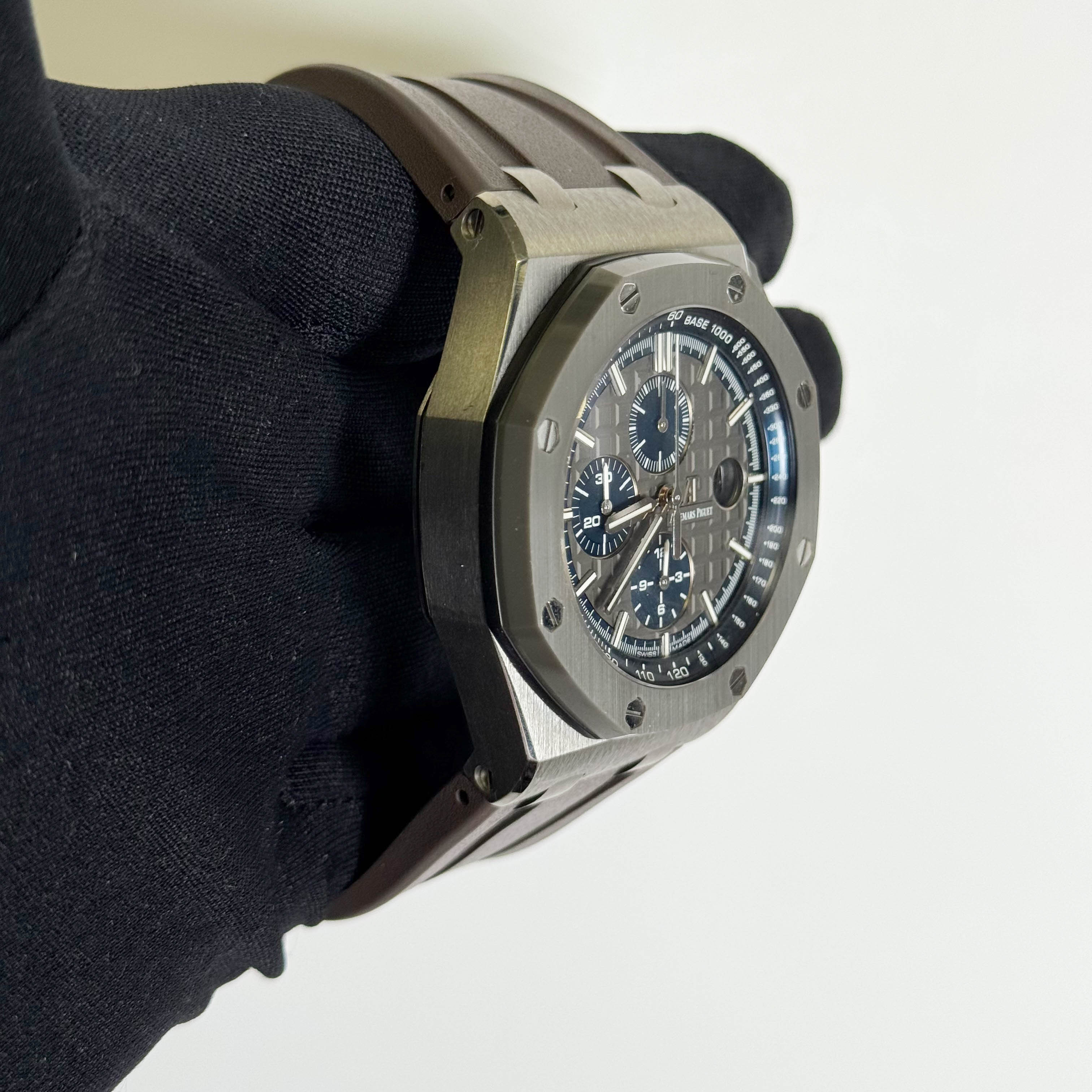 Audemars Piguet Offshore 44mm Grey Dial Watch Ref# 26400IO.OO.A004CA.02 - Happy Jewelers Fine Jewelry Lifetime Warranty