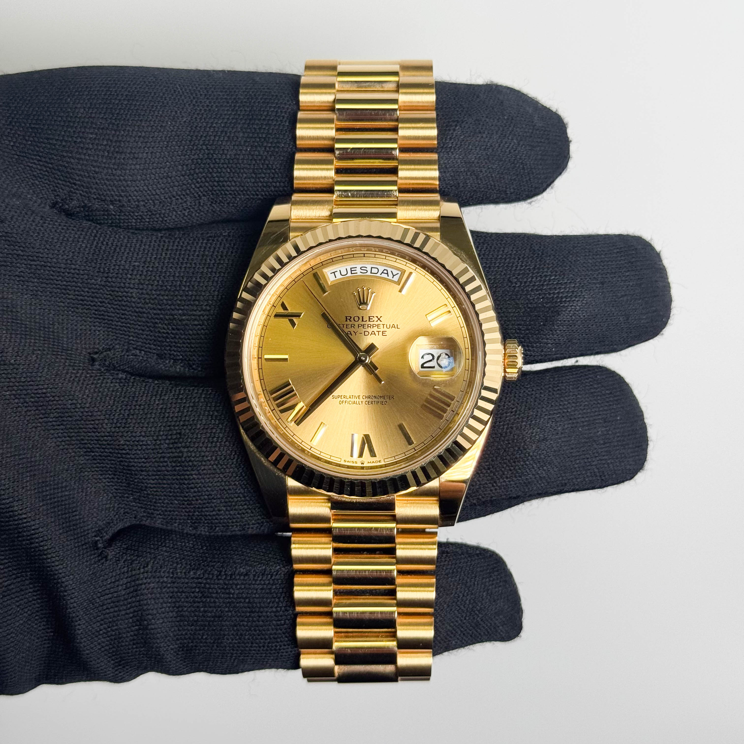 Rolex Day-Date 40mm Champagne Dial Watch Ref# 228238