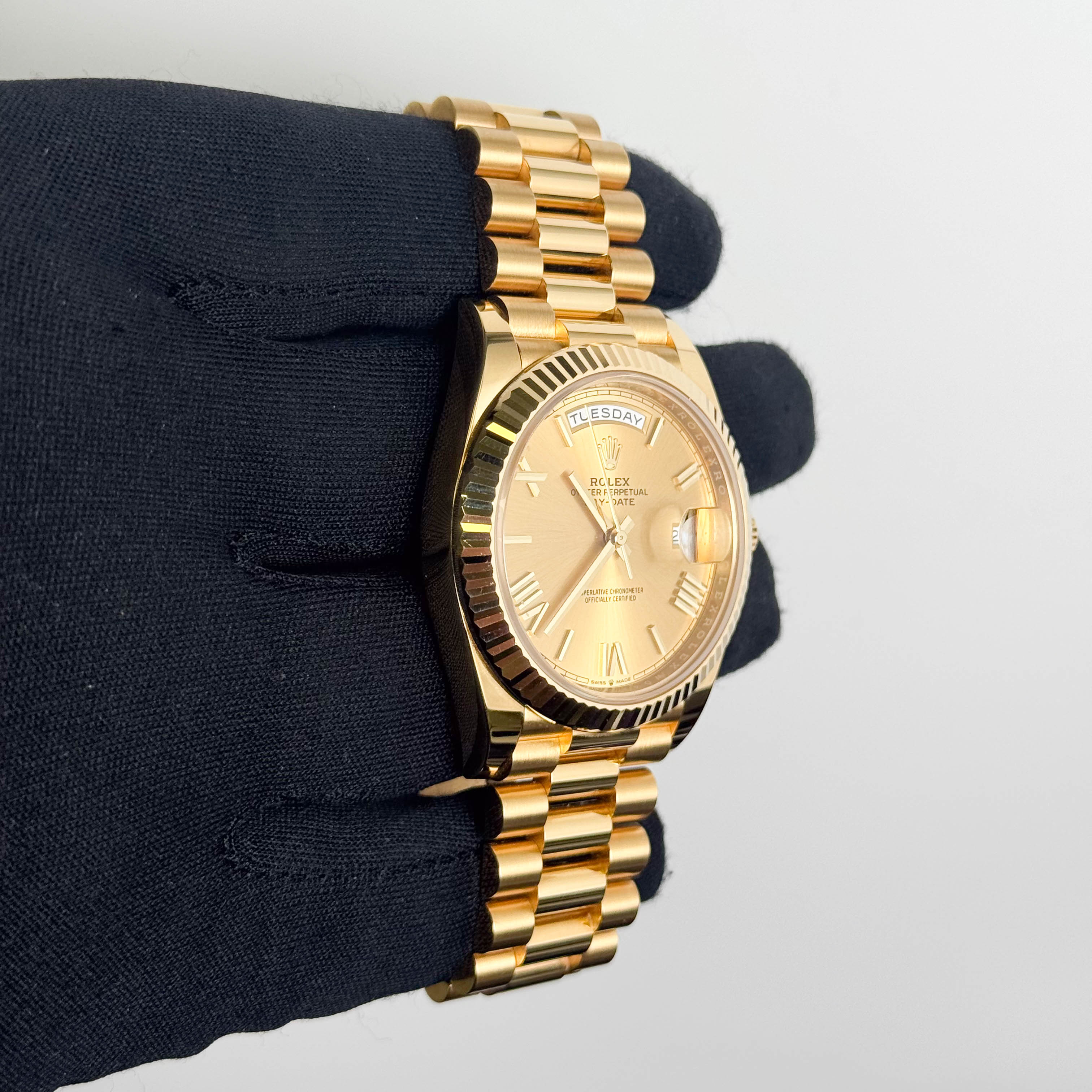 Rolex Day-Date 40mm Champagne Dial Watch Ref# 228238