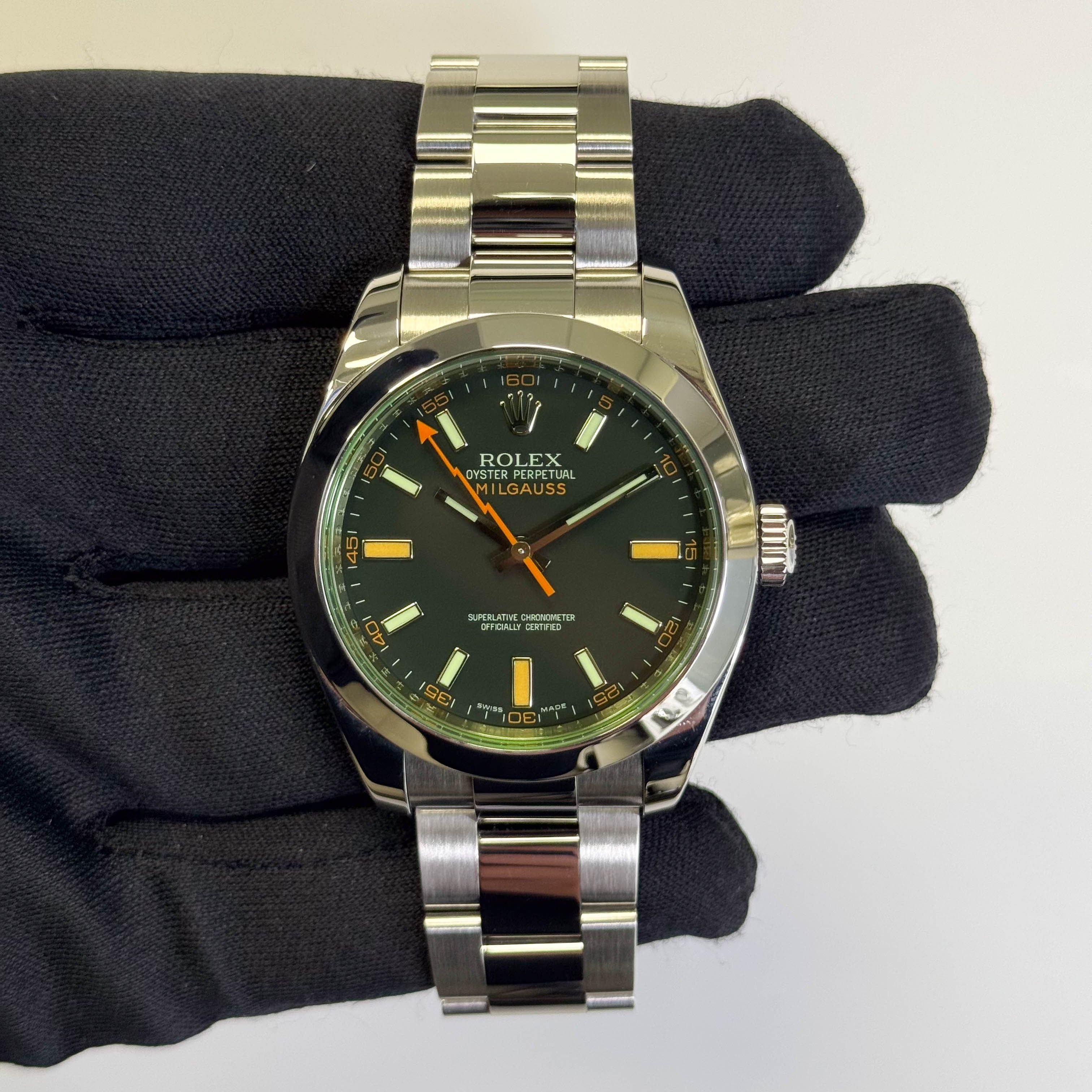 Rolex Milgauss 40mm Black Dial Watch Ref# 116400GV