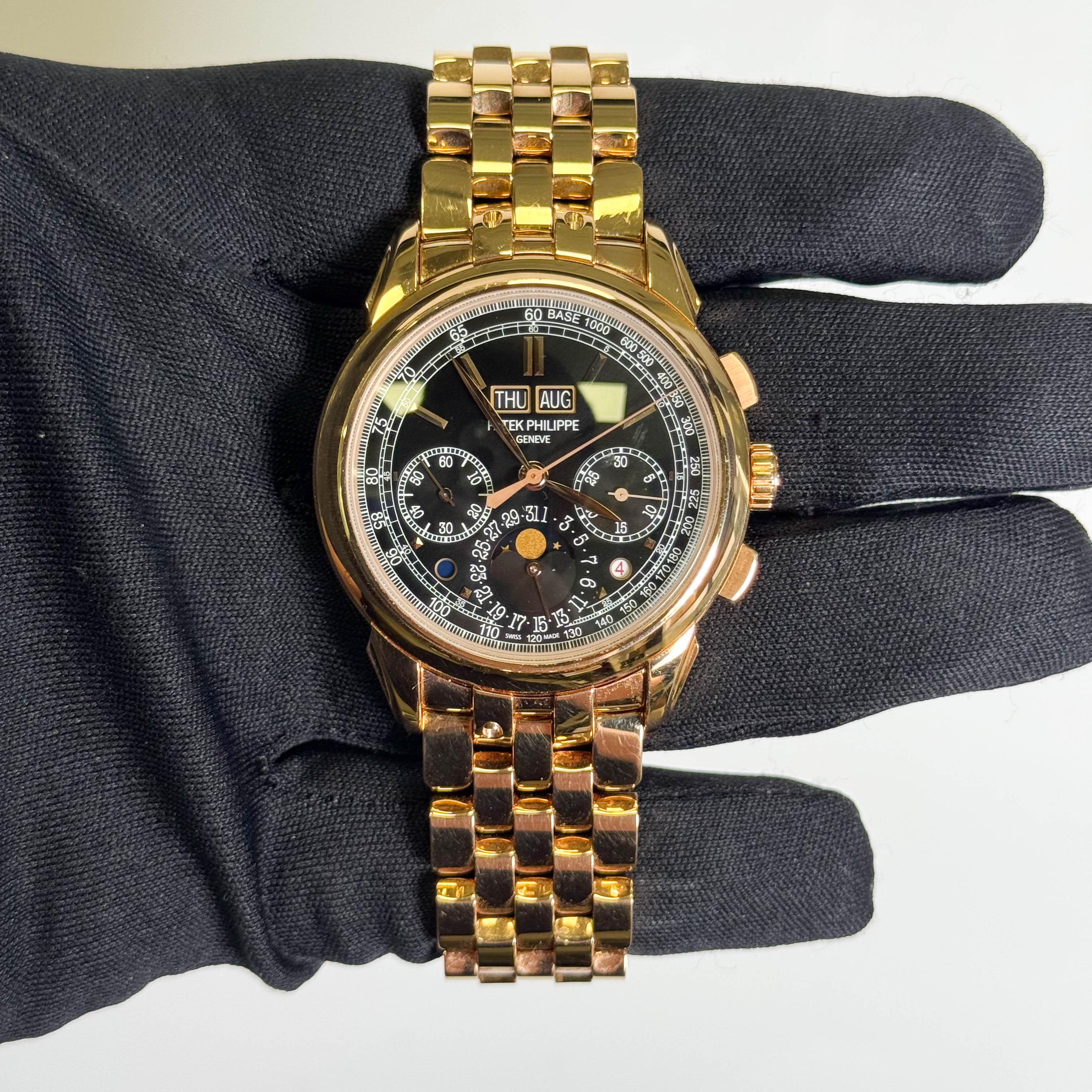 Patek Philippe Perpetual Calendar 41mm Black Dial Watch Ref# 5270/1R-001