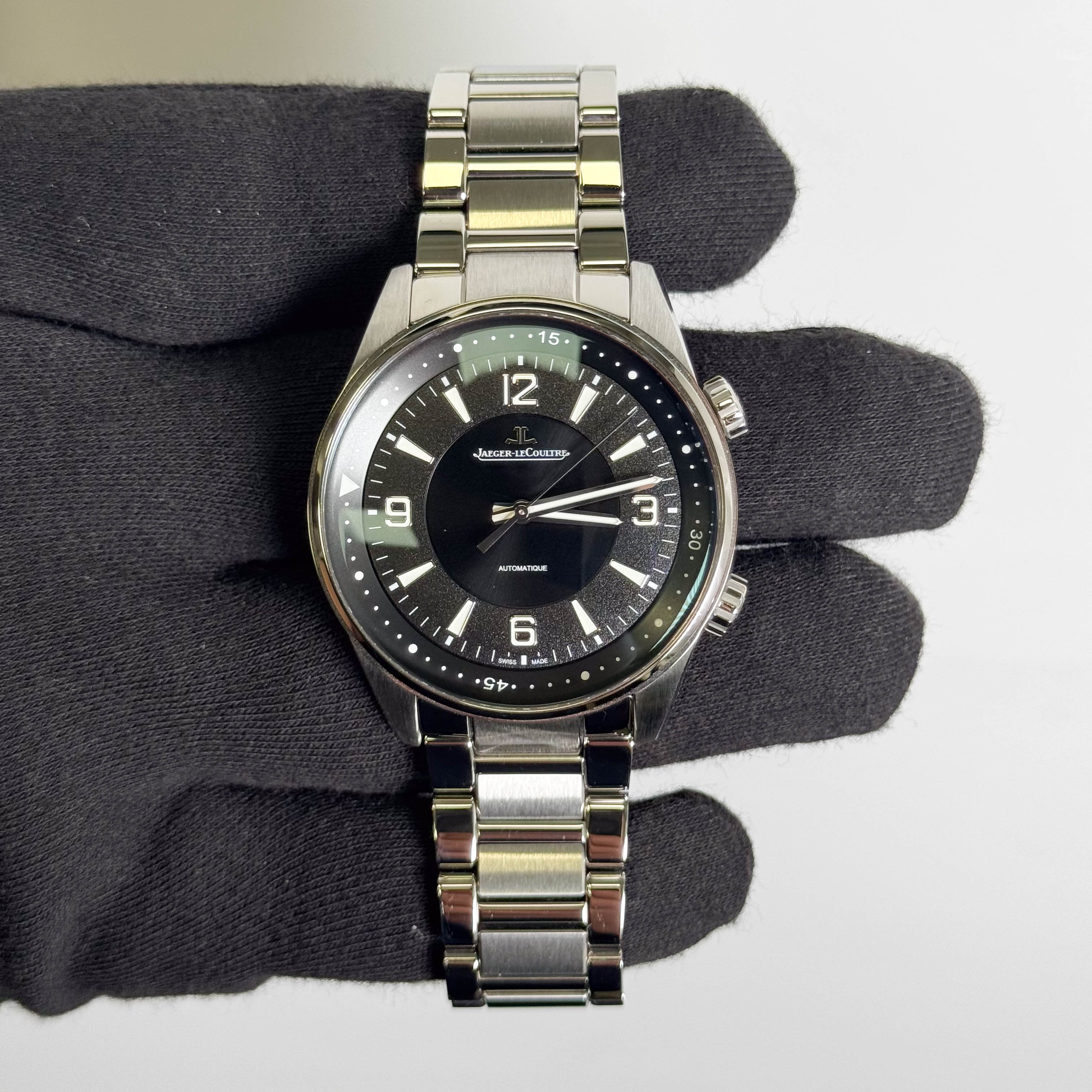 Jaeger LeCoultre Polaris 41mm Black Dial Watch Ref# Q9008170