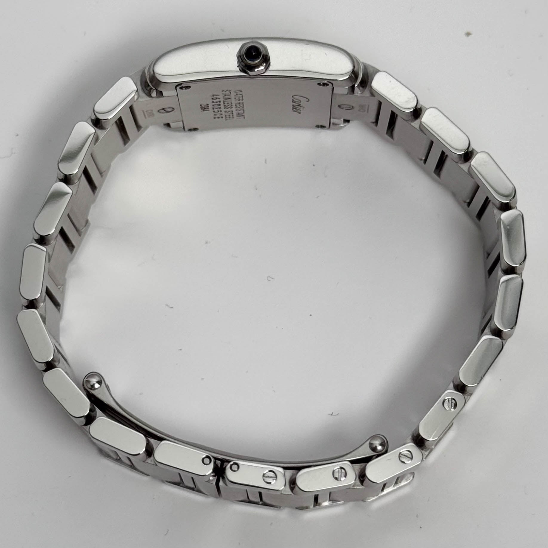 Cartier Tank Stainless Steel 20mm Ivory Dial Watch Ref# W51008Q3 - Happy Jewelers Fine Jewelry Lifetime Warranty