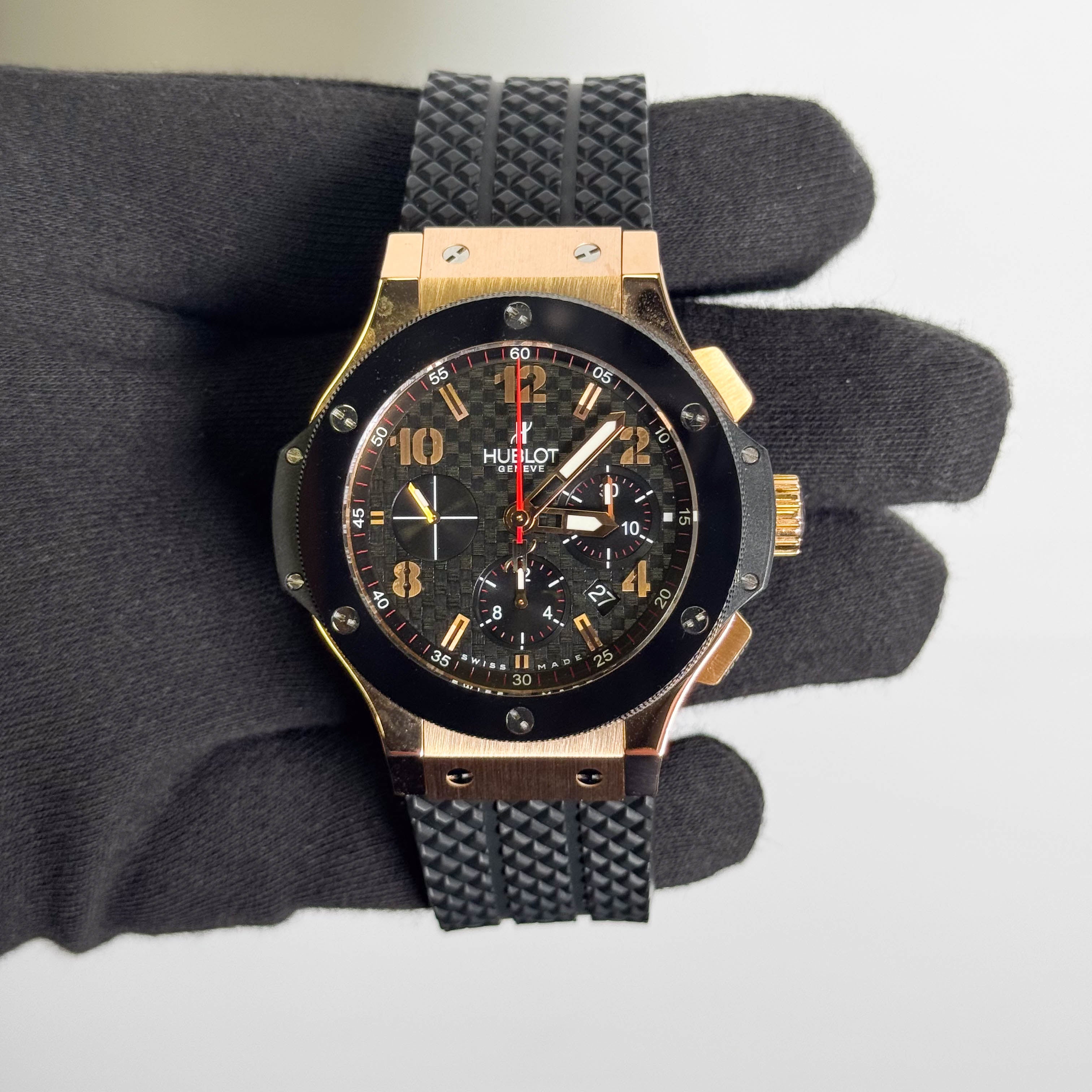 Hublot Big Bang 44mm Black Chronograph Dial Watch Ref# 301.PB.131.RX