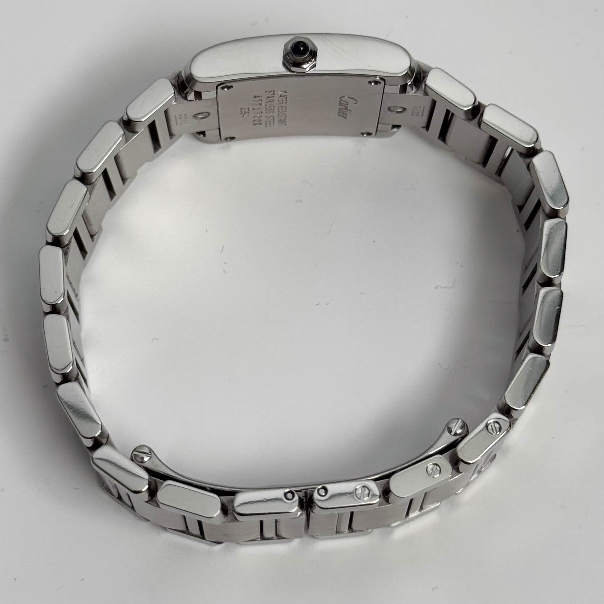 Cartier Tank Stainless Steel 20mm Ivory Dial Watch Ref# W51008Q3 - Happy Jewelers Fine Jewelry Lifetime Warranty
