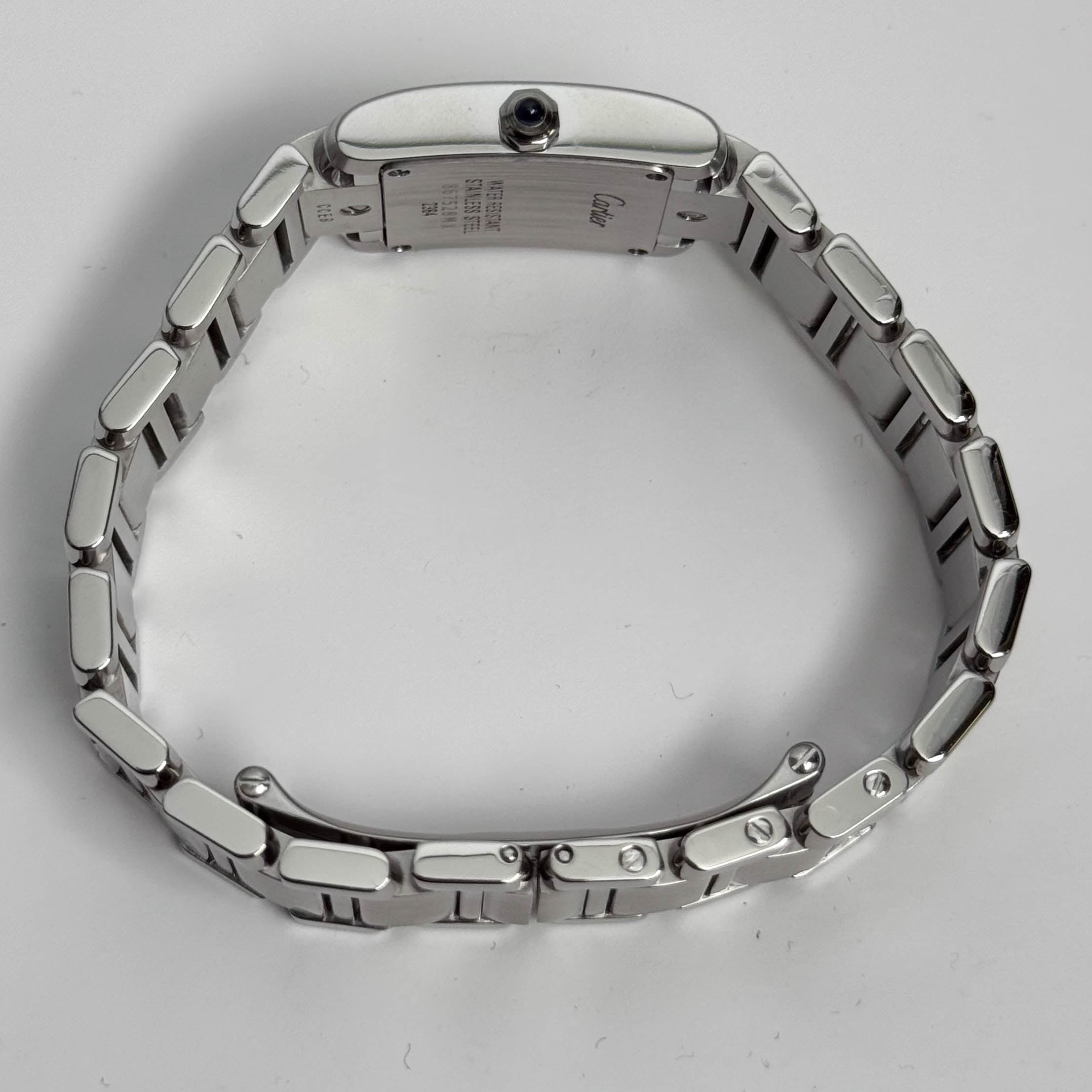 Cartier Tank Stainless Steel 20mm Ivory Dial Watch Ref# W51008Q3 - Happy Jewelers Fine Jewelry Lifetime Warranty