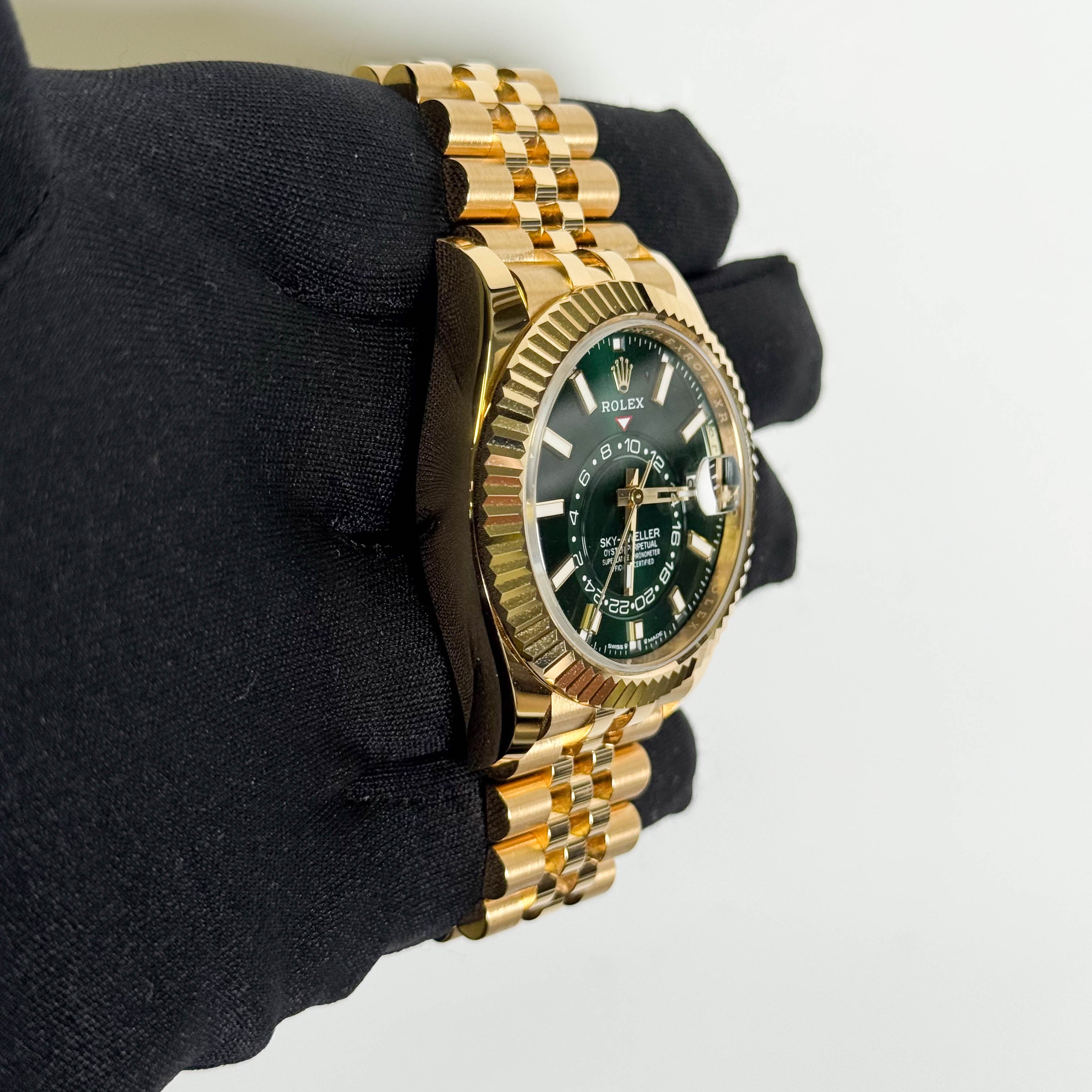 Rolex Sky-Dweller 42mm Green Dial Watch Ref# 336938