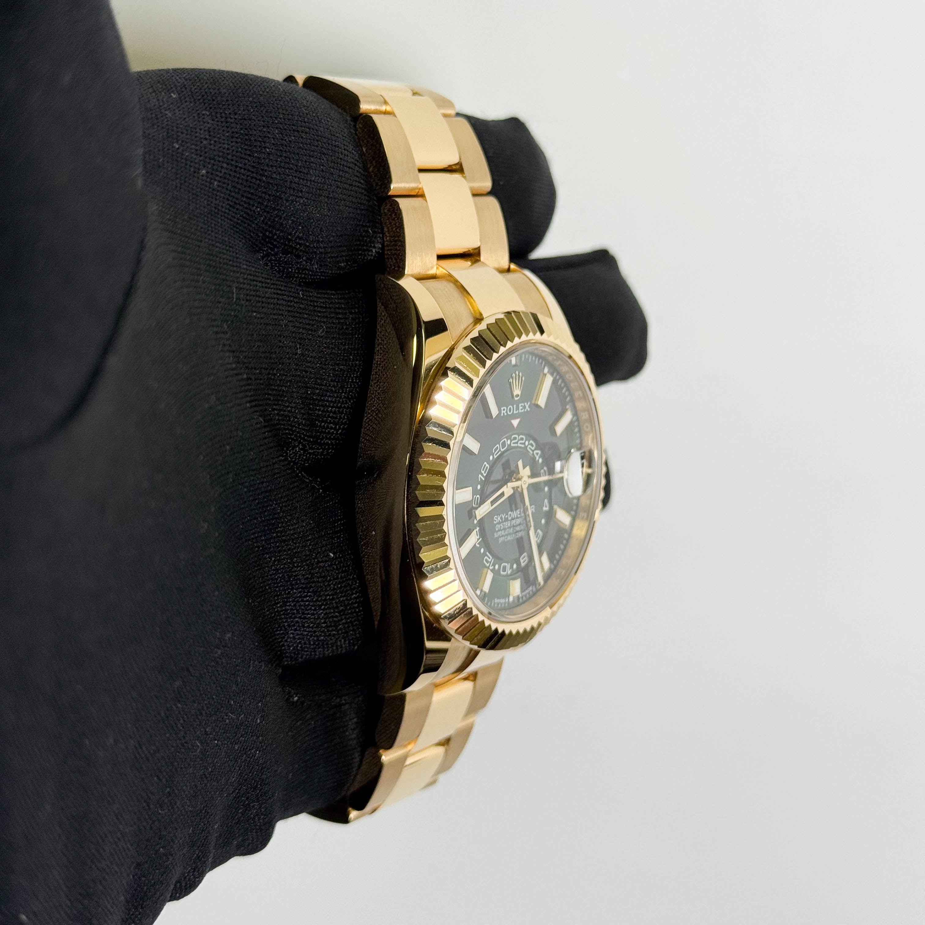 Rolex Sky-Dweller 42mm Green Dial Watch Ref# 336938