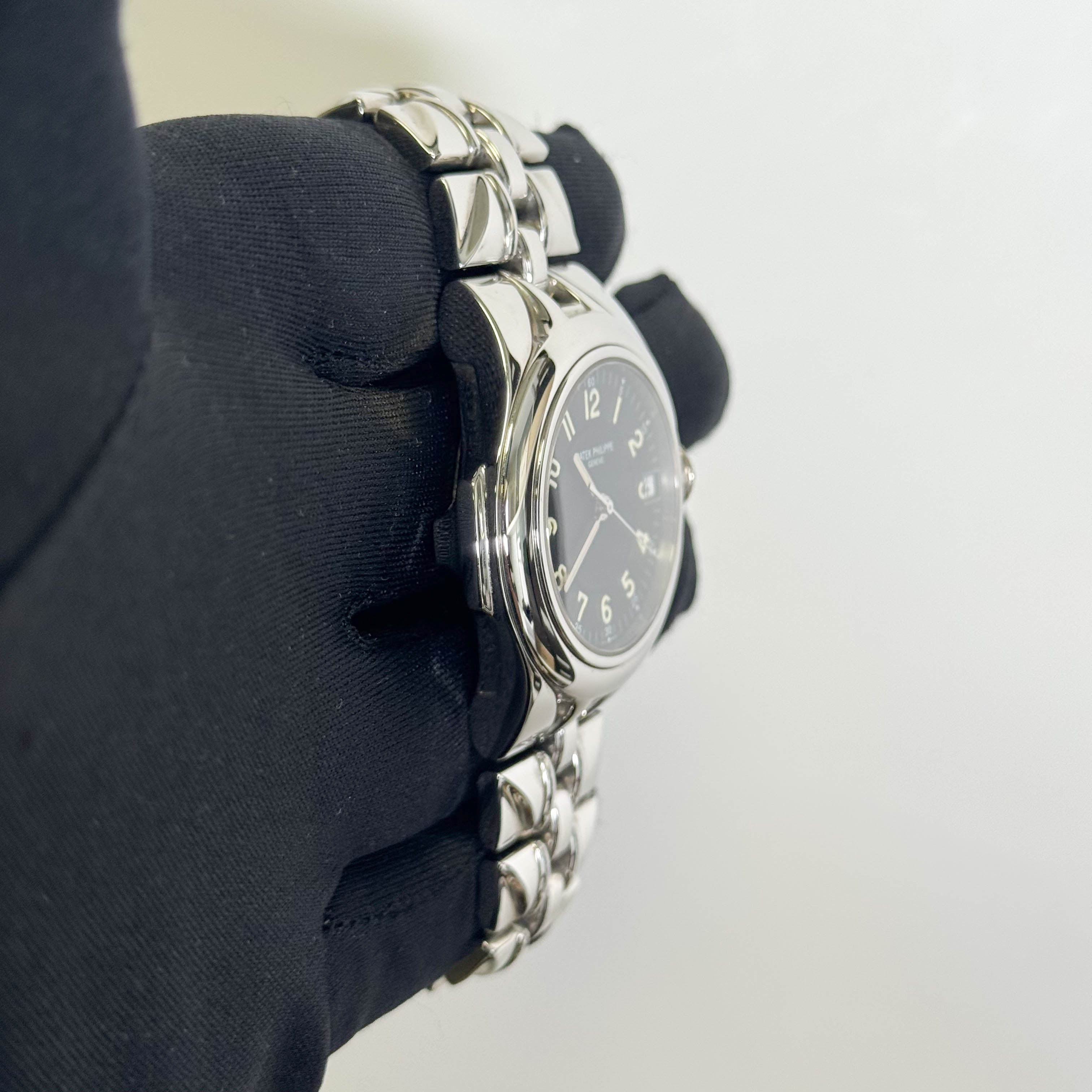 Patek Philippe Sculpture 37mm Black Dial Watch Ref# 5091/1A-010