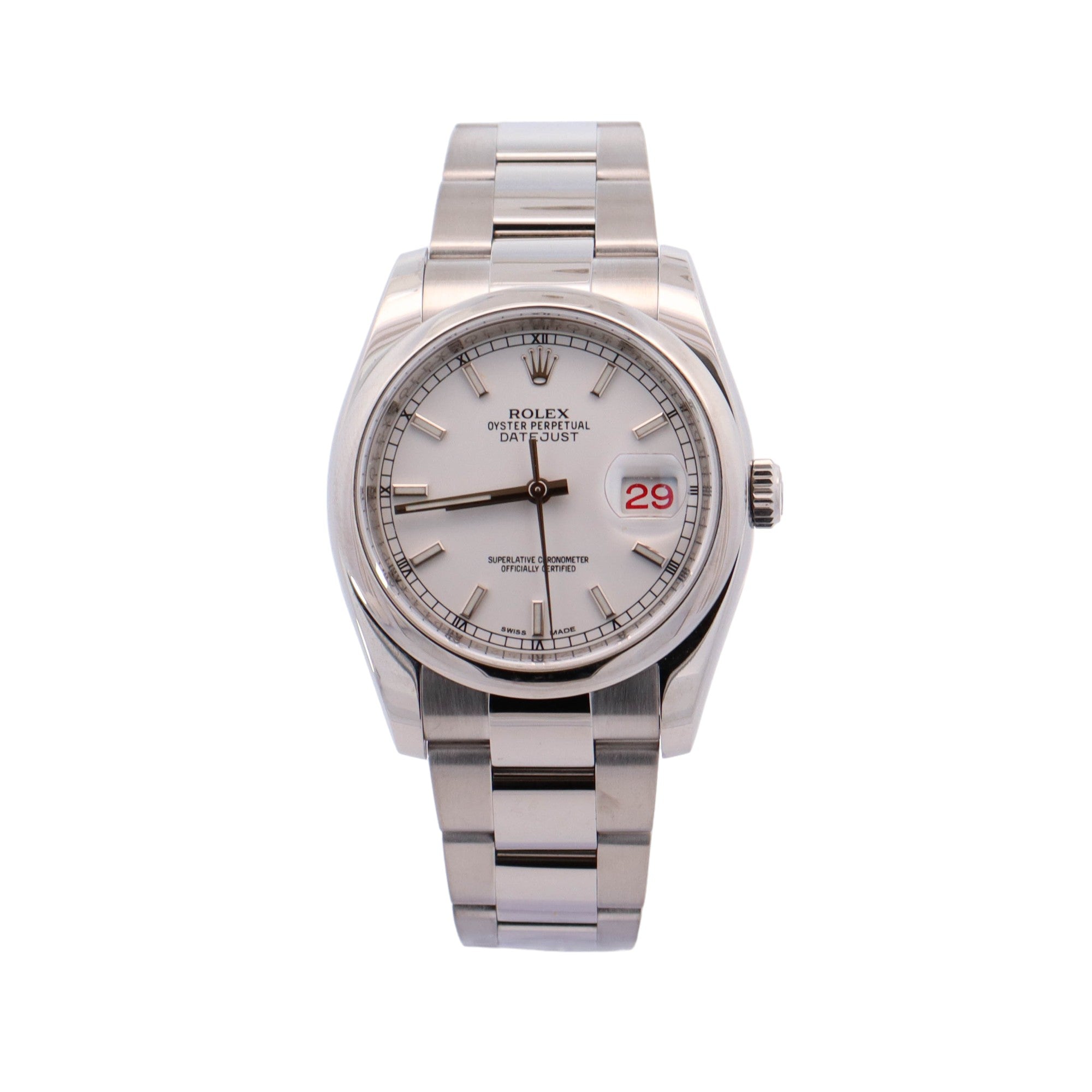 Rolex Datejust 36mm White Dial Ref# 116200 - Happy Jewelers Fine Jewelry Lifetime Warranty