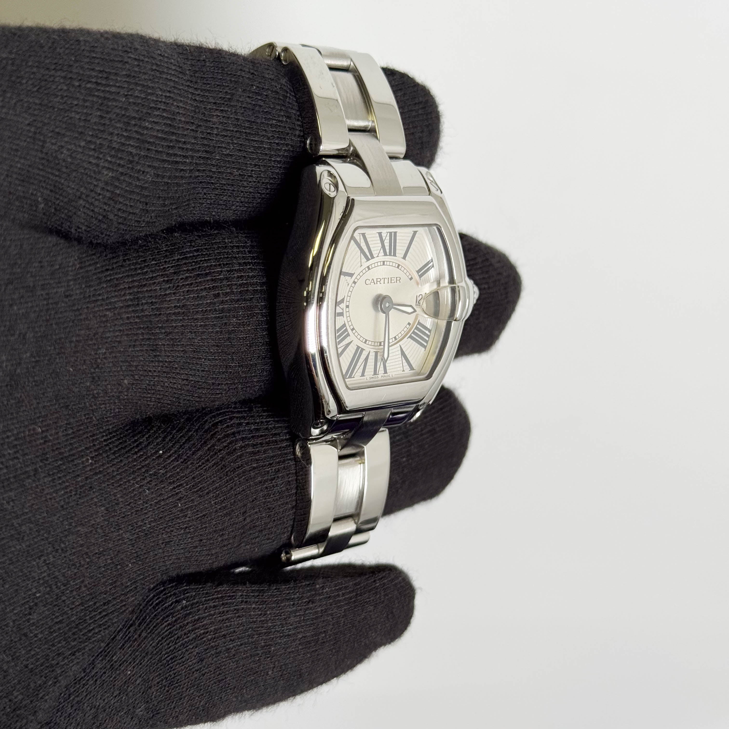 Cartier Roadster 31mm Silver Dial Watch Ref# W62016V3