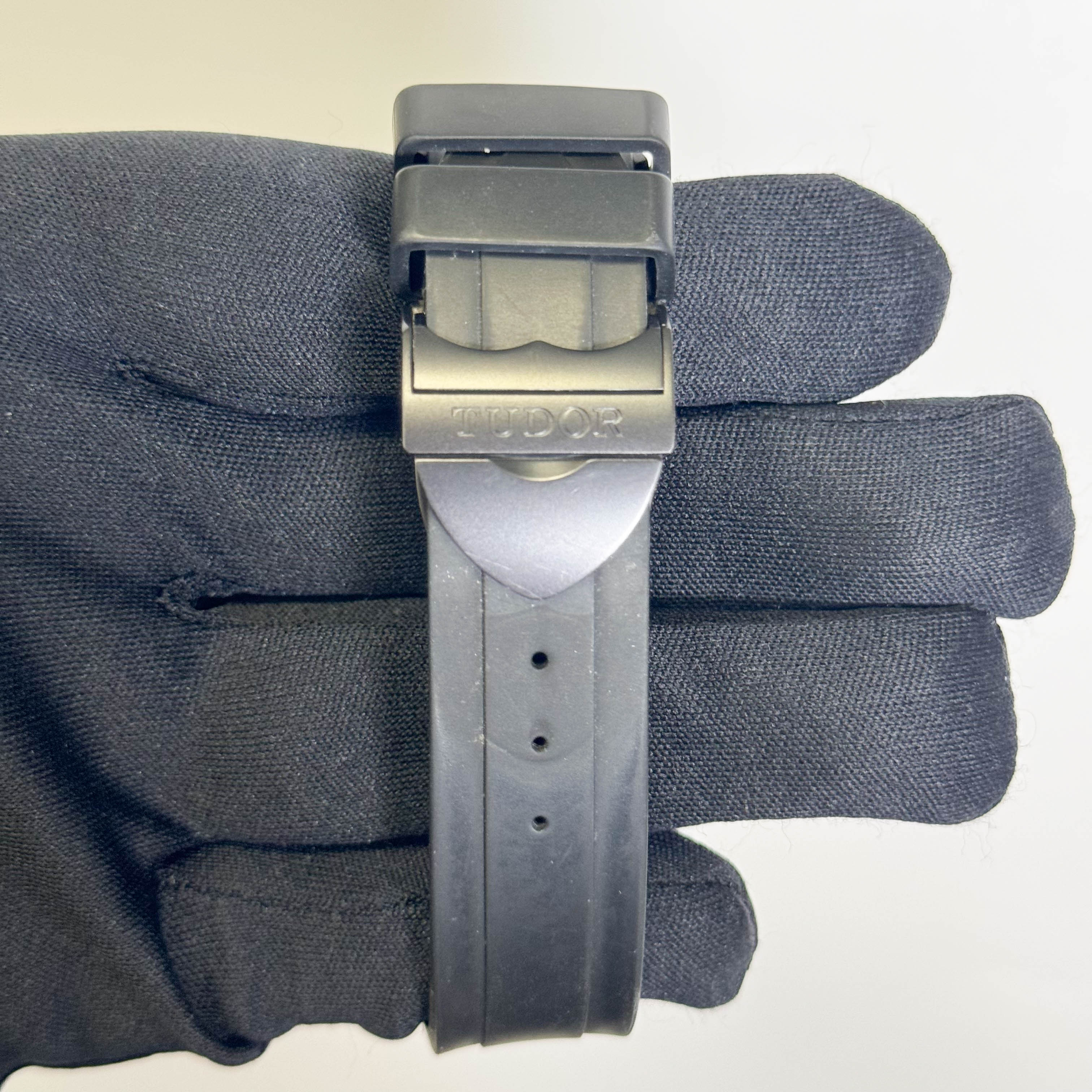 Tudor Black Shied Chronograph 42mm Red Dial Watch Ref# 42000CN-0005