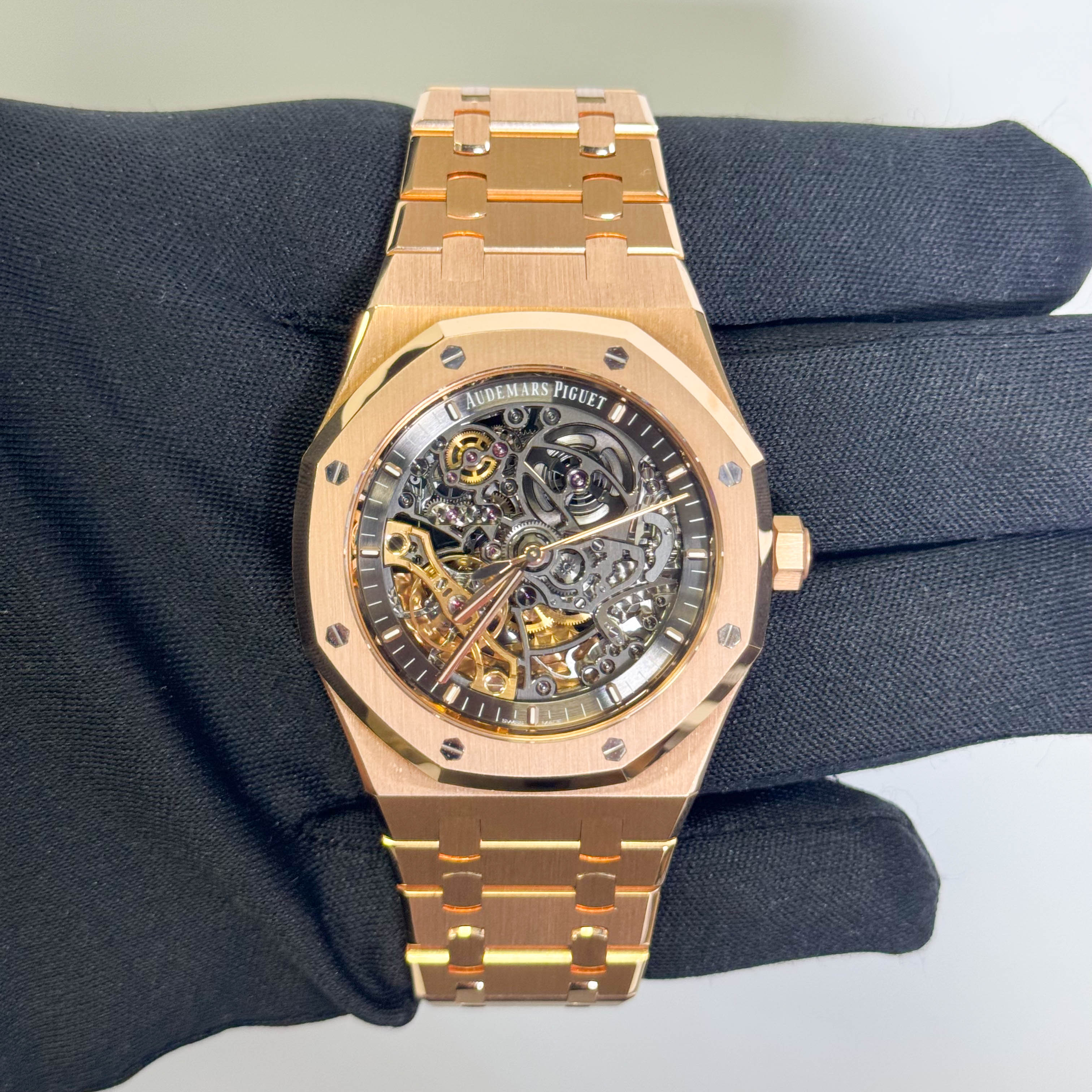 Audemars Piguet Royal Oak 41mm Open Work Dial Watch Ref# 154070R.OO.1220OR.01