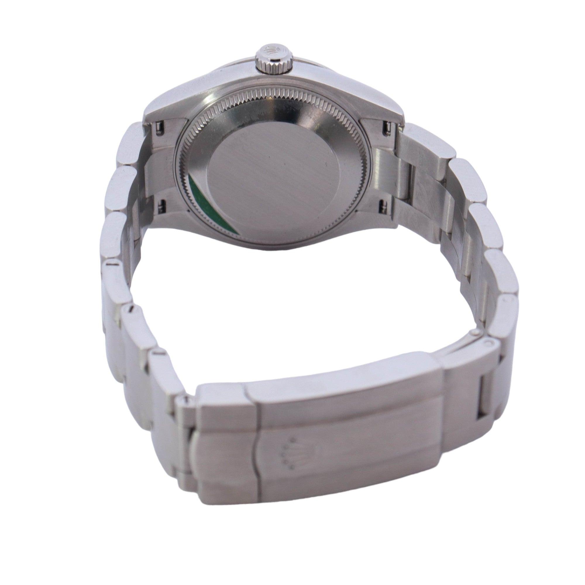 Rolex Oyster Perpetual Stainless Steel 31mm Green Stick Dial Watch Ref# 277200 - Happy Jewelers Fine Jewelry Lifetime Warranty