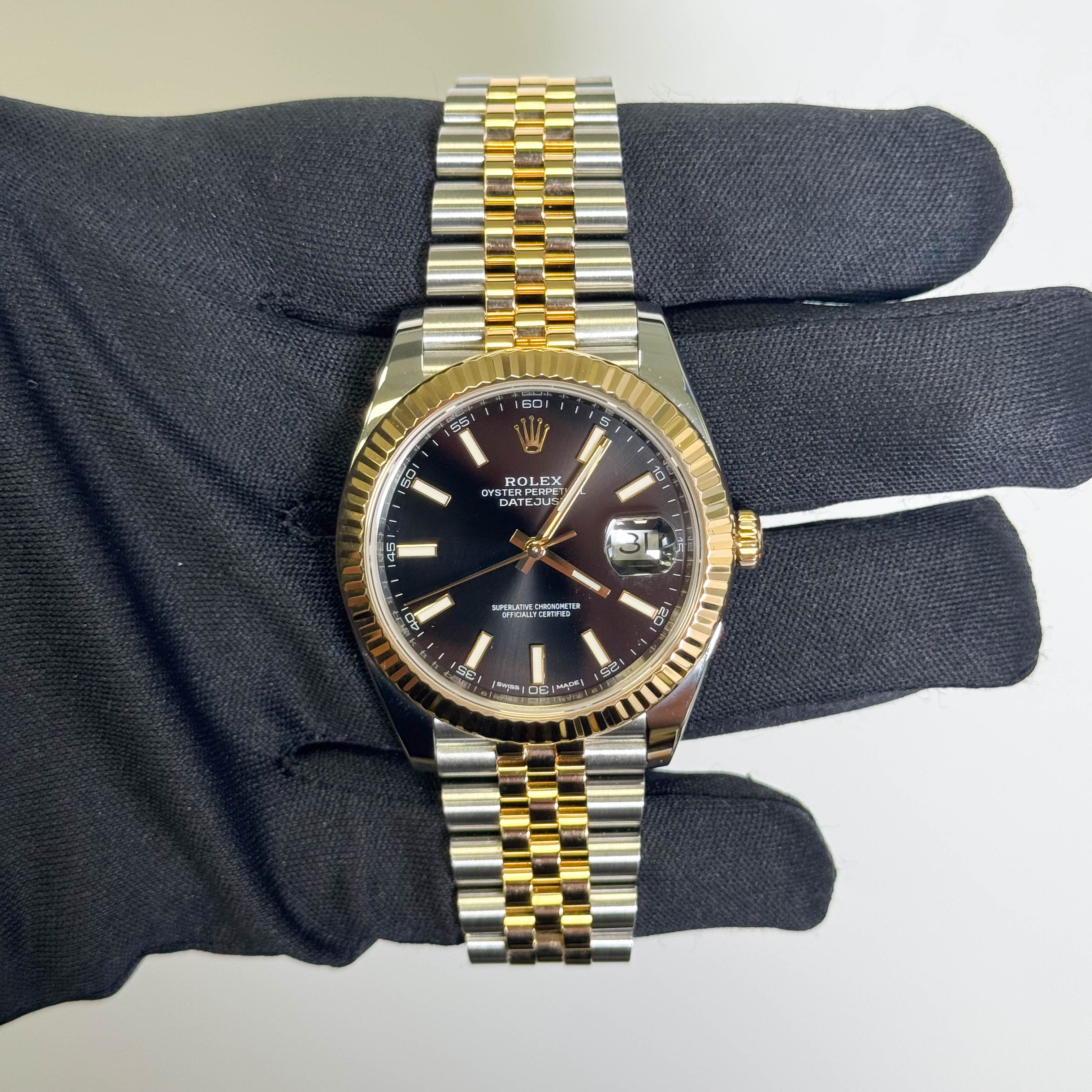 Rolex Datejust 41mm Black Dial Watch Ref# 126333