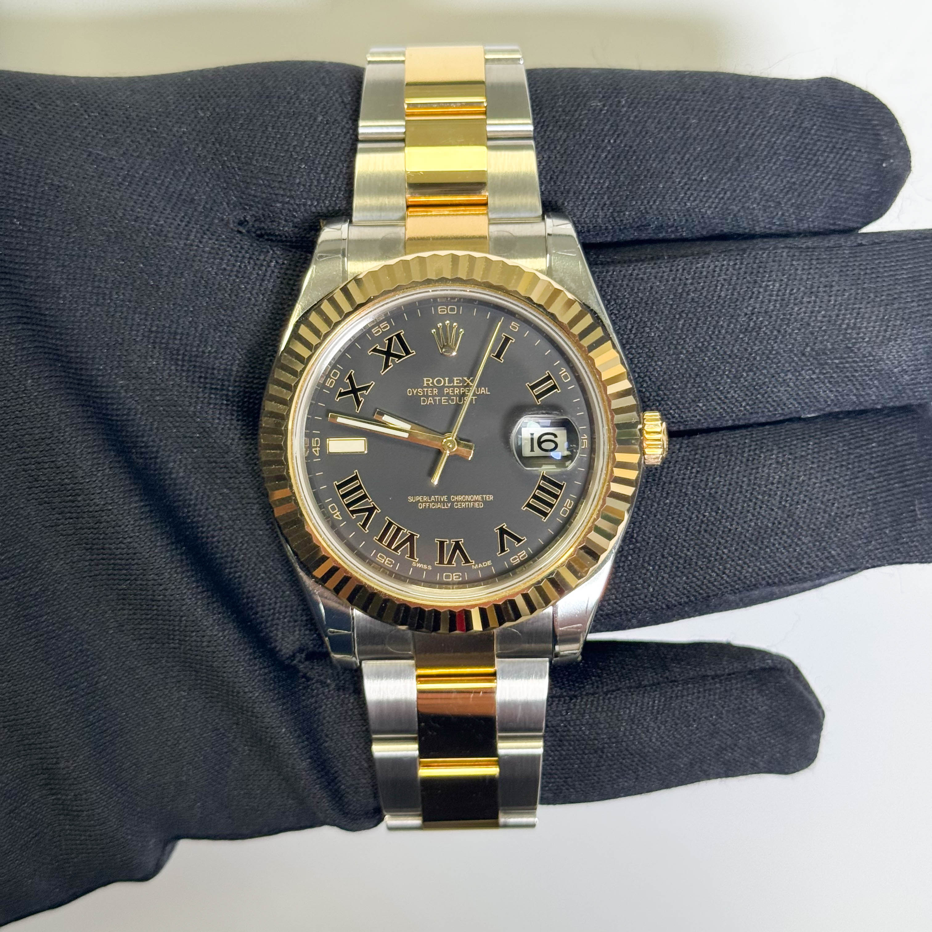 Rolex Datejust 41mm Dark Grey Dial Watch Ref# 126333