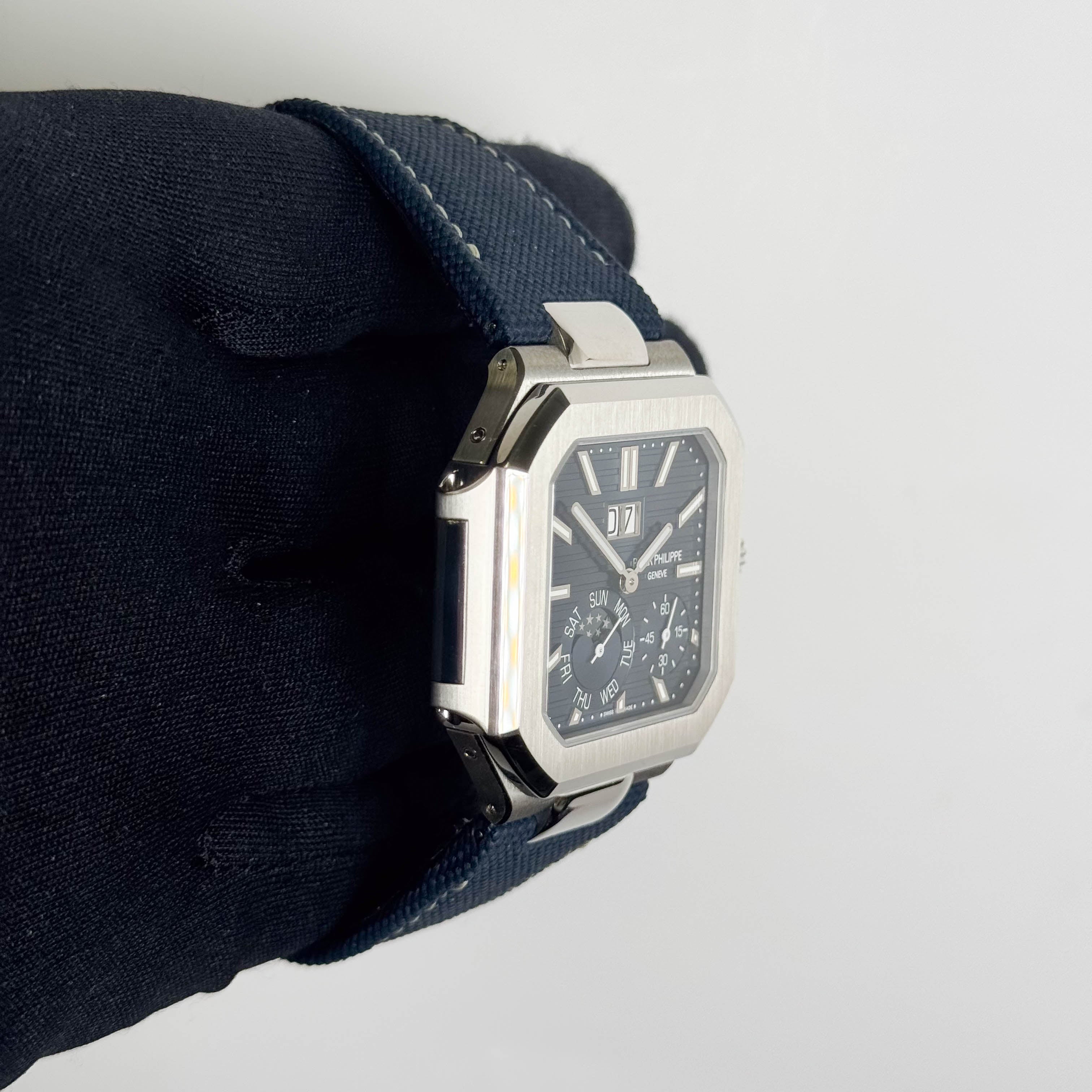 Patek Philippe Cubitus 45mm Blue Dial Watch Ref# 5822P-001 - Happy Jewelers Fine Jewelry Lifetime Warranty