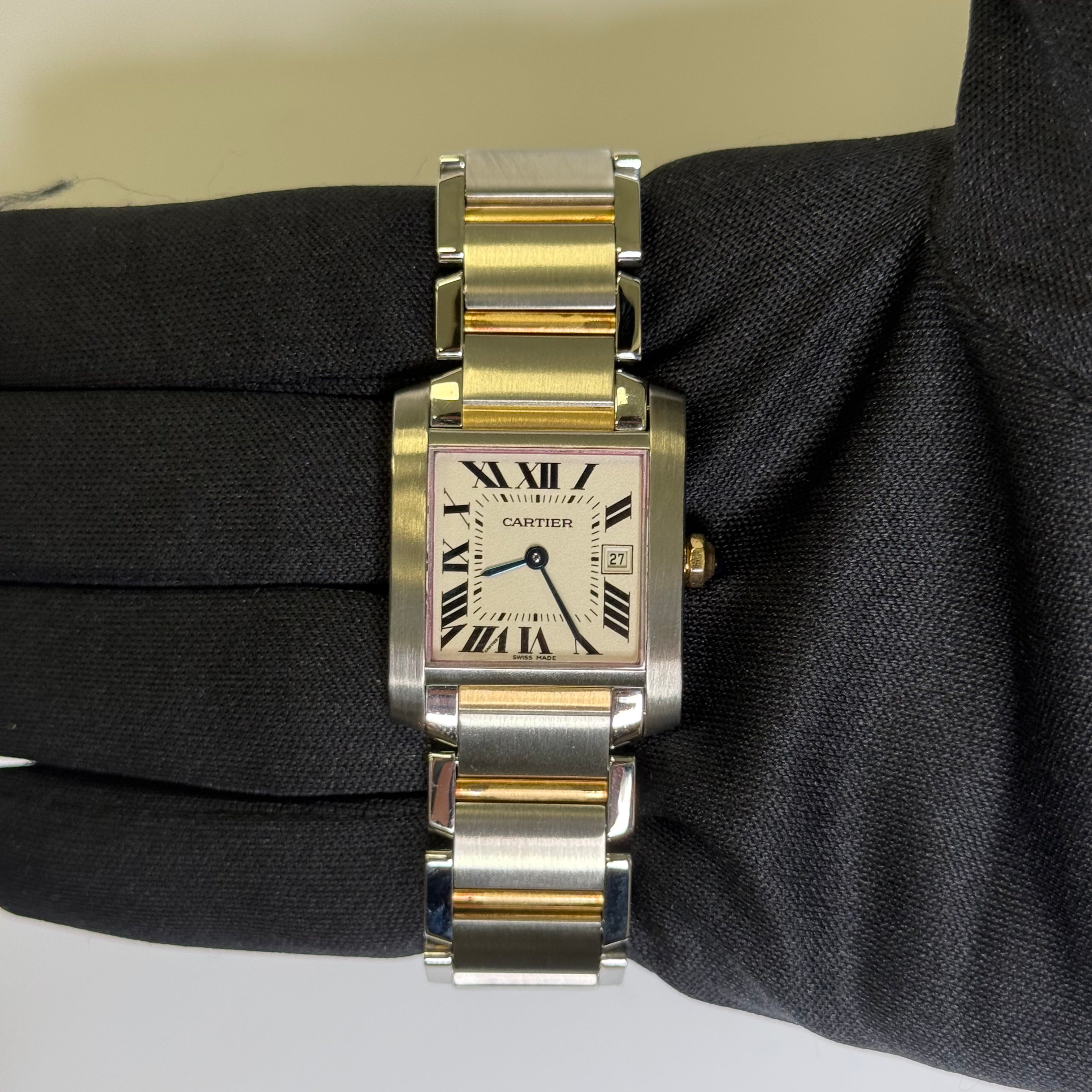 Cartier Tank 25mm White Dial Watch Ref# W51012Q4