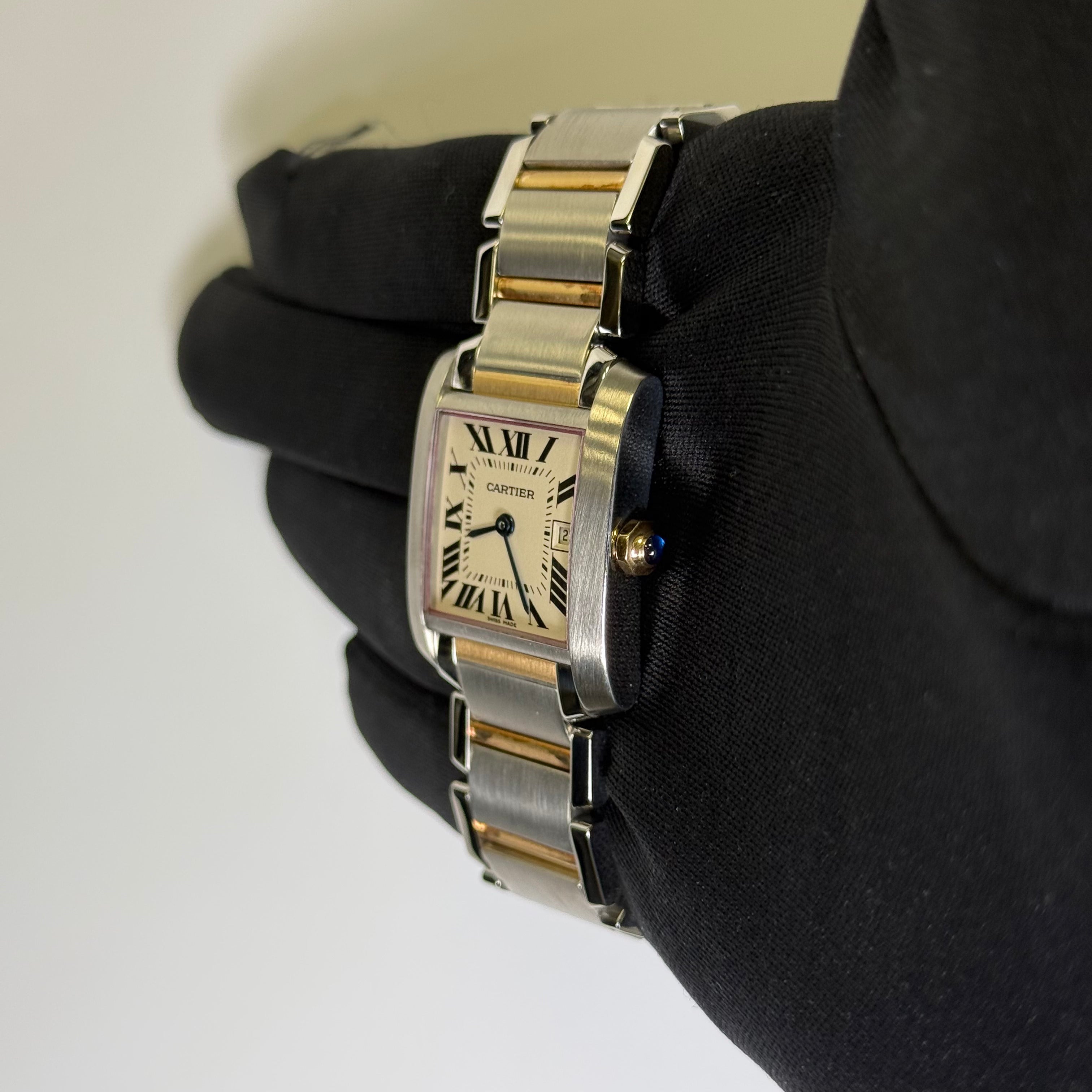 Cartier Tank 25mm White Dial Watch Ref# W51012Q4