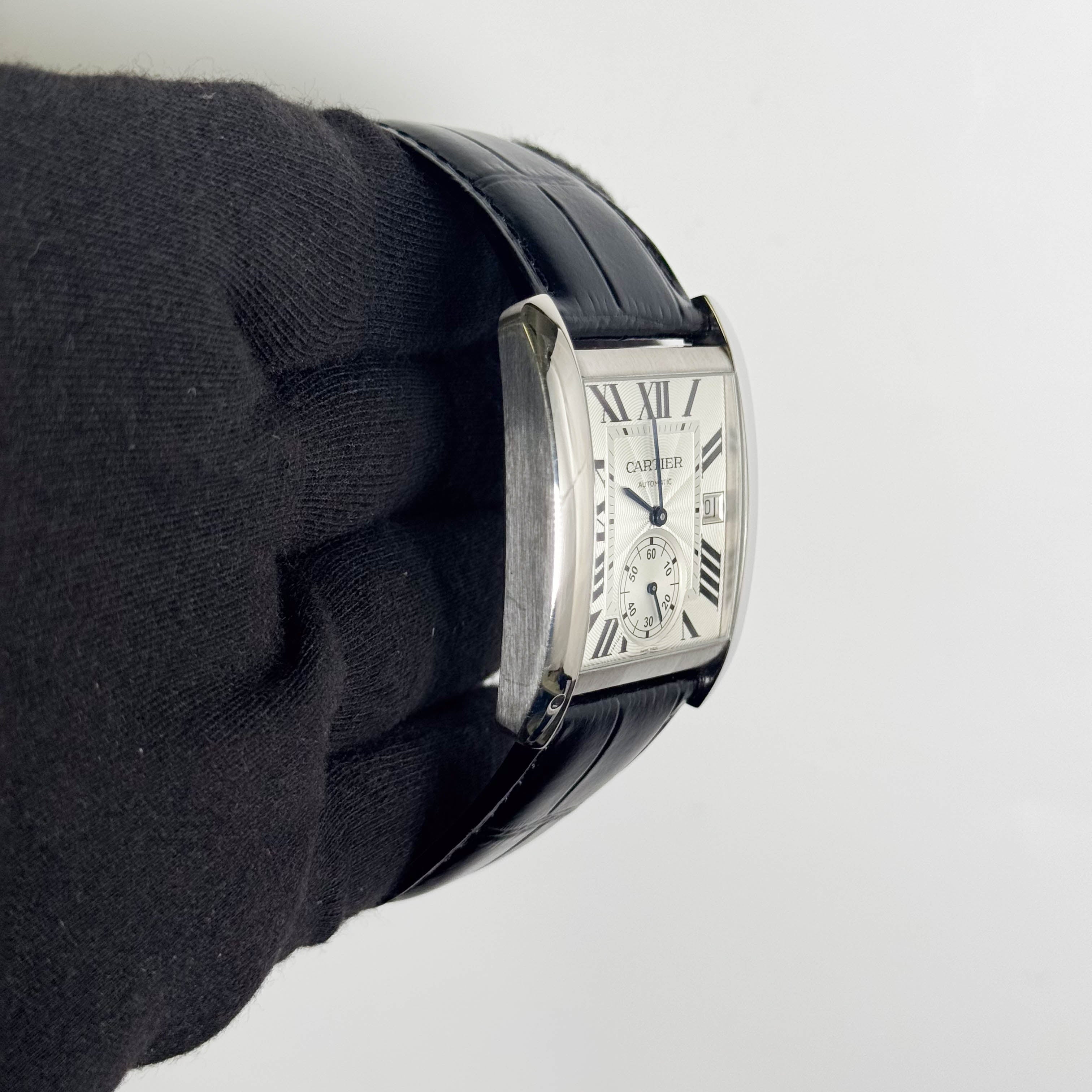 Cartier Tank MC Large 44mm Silver Dial Watch Ref # W5330003