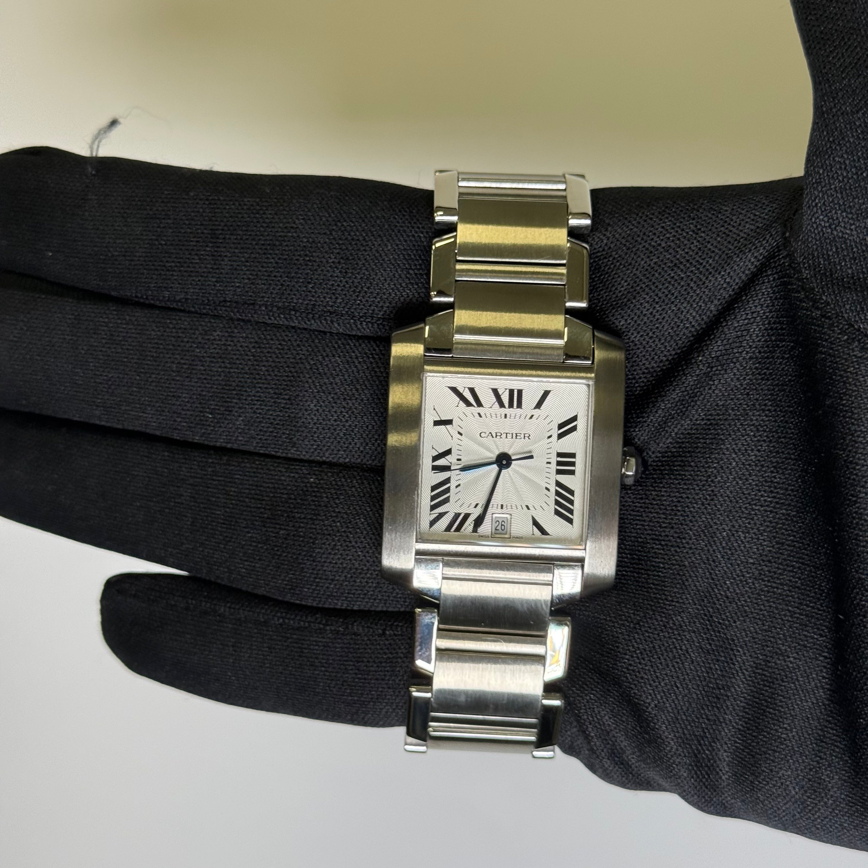 Cartier Tank 28mm White Dial Watch Ref# W51002Q3