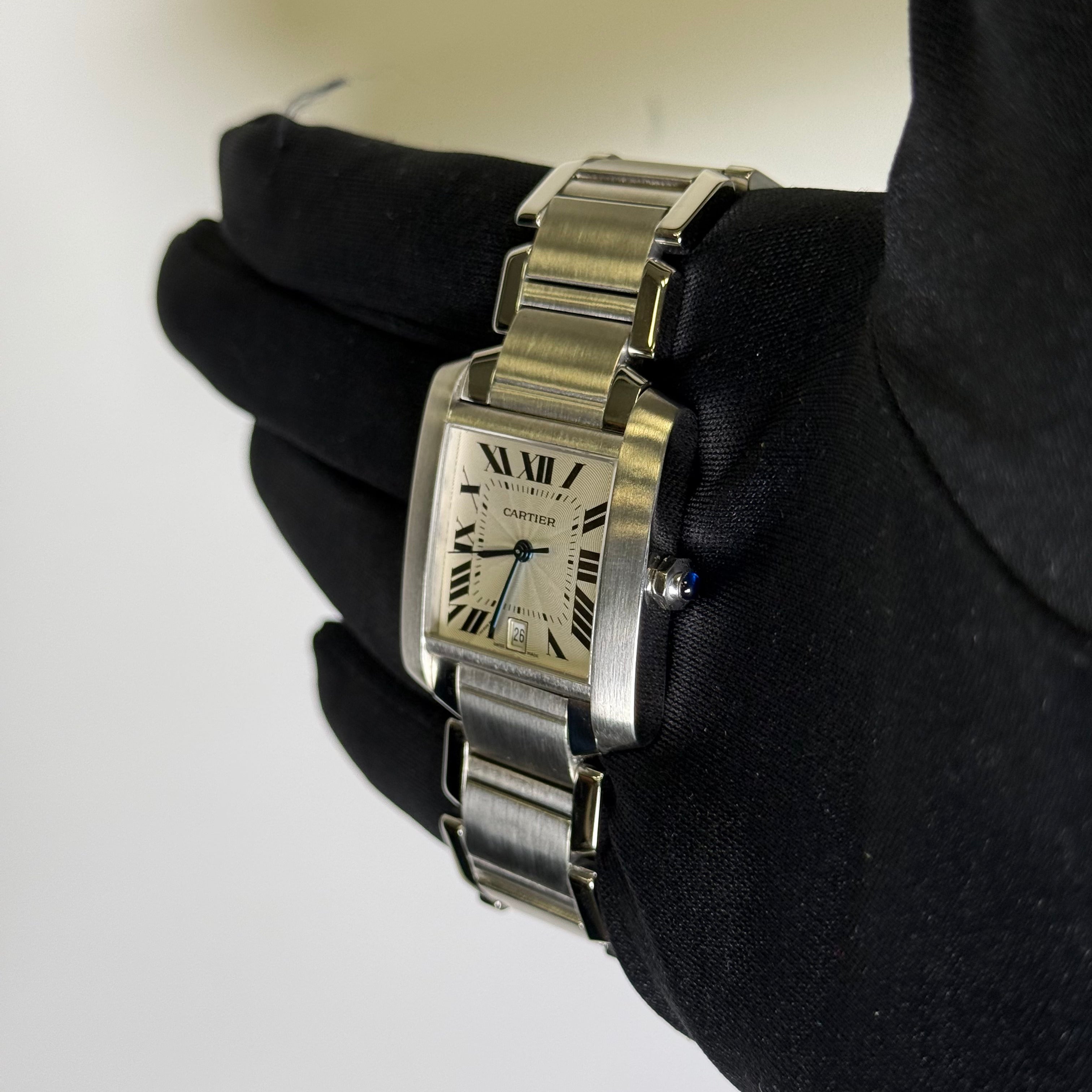 Cartier Tank 28mm White Dial Watch Ref# W51002Q3