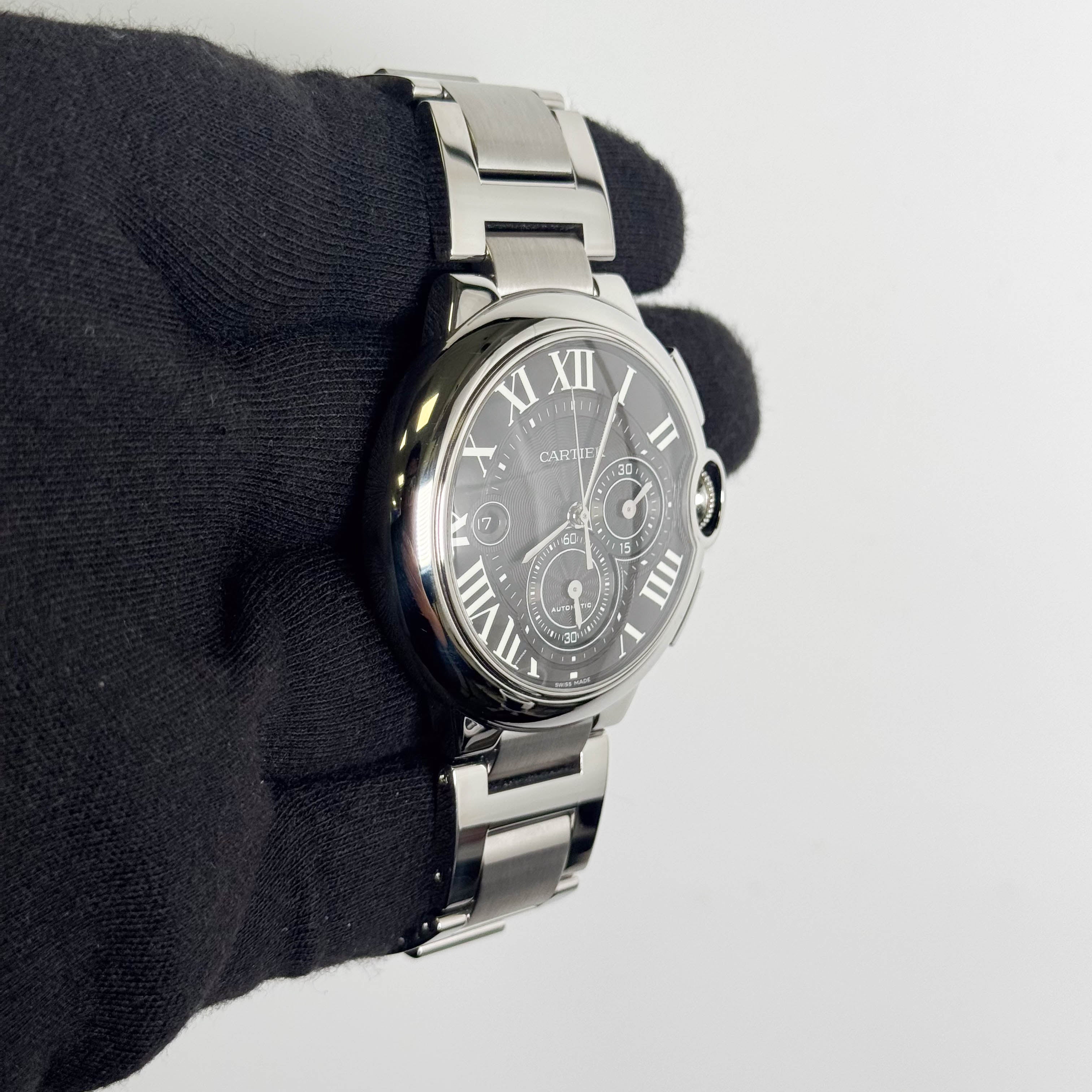 Cartier Ballon Bleu 44mm Black Dial Watch Ref# W6920025