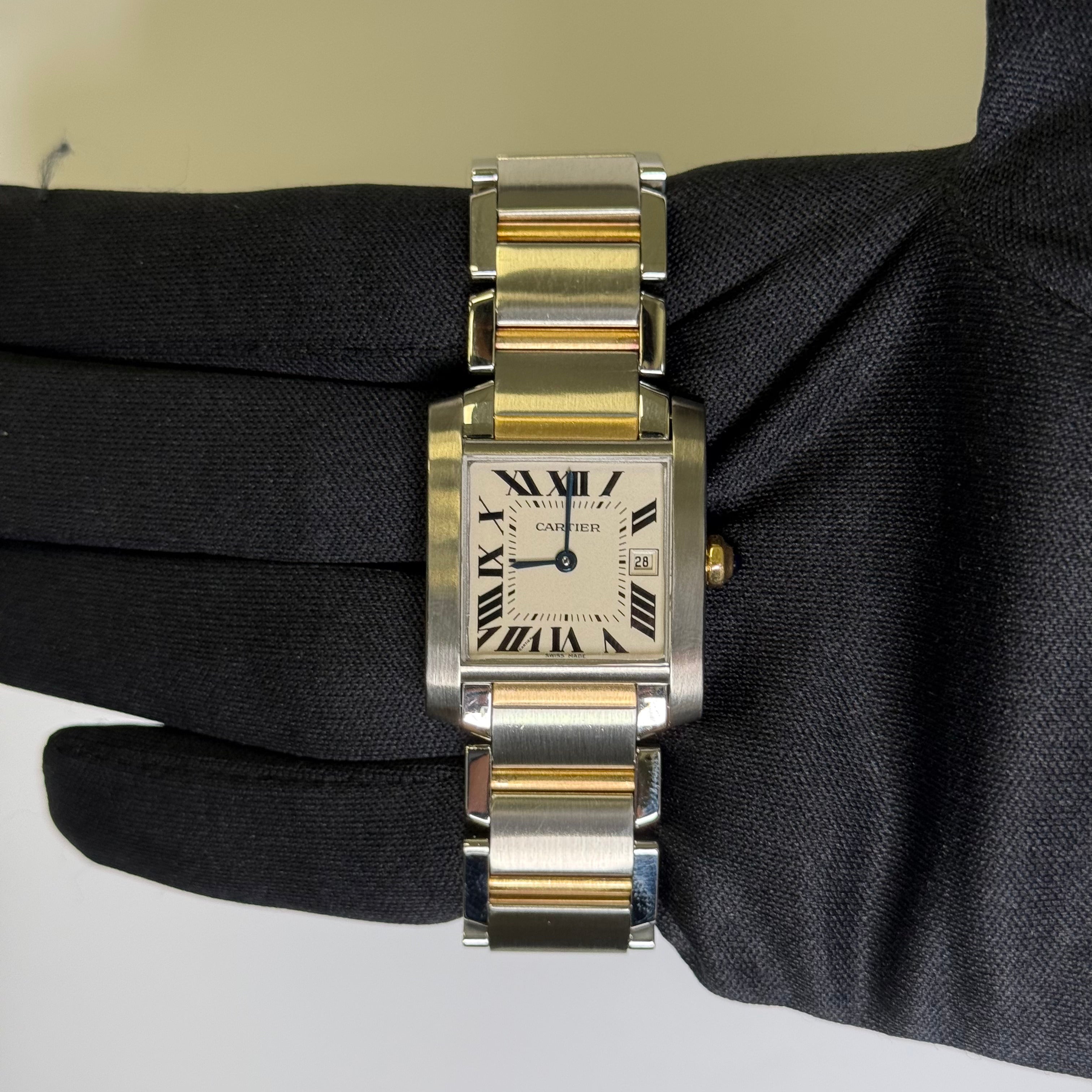 Cartier Tank 25mm White Dial Watch Ref# W51012Q4
