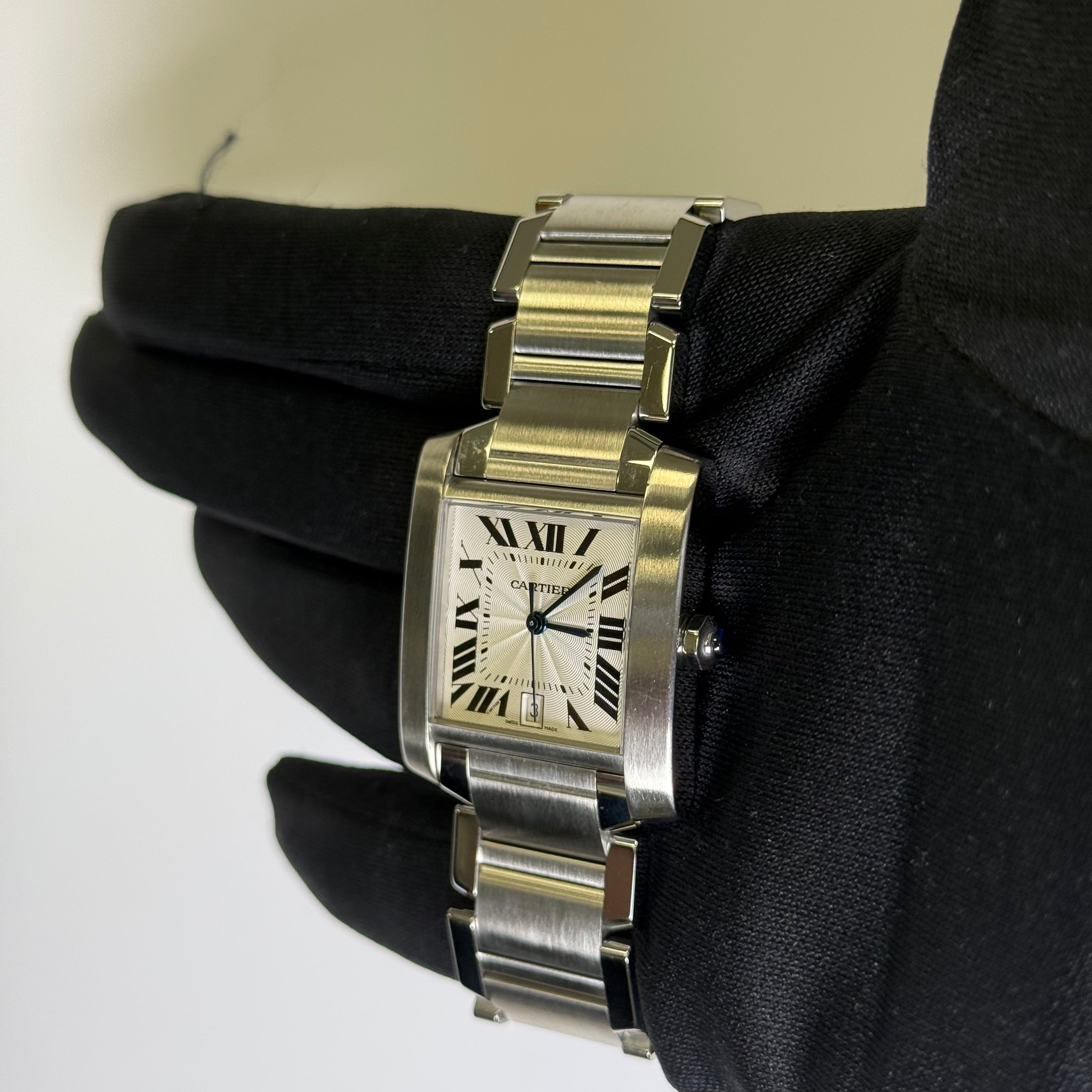 Cartier Tank 28mm White Dial Watch Ref# W51002Q3