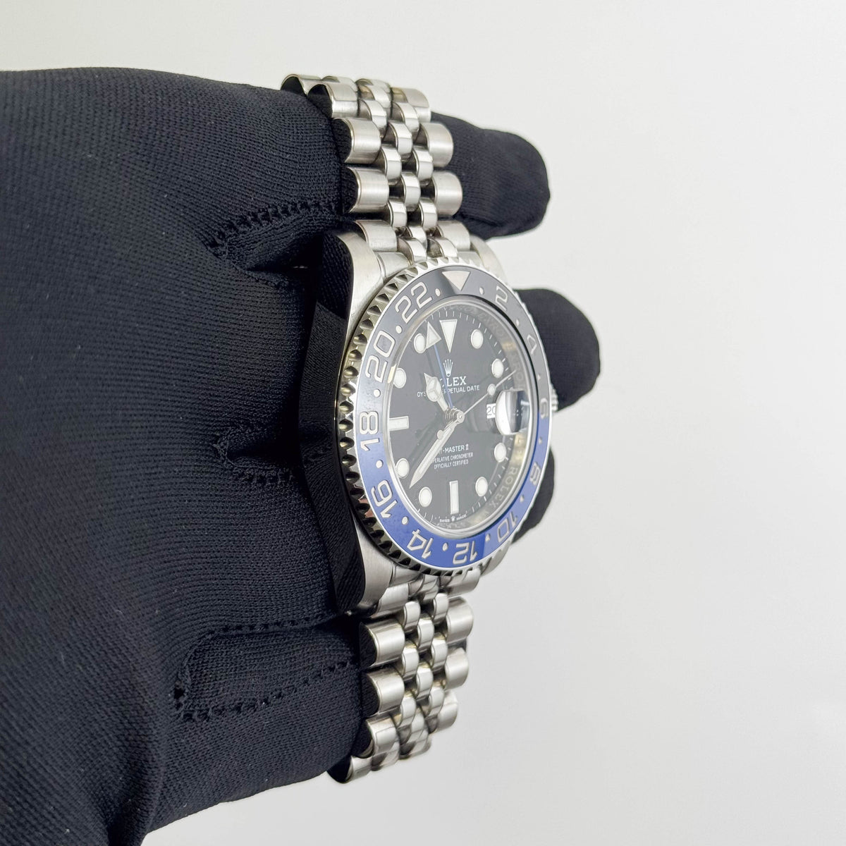 Rolex GMT-Master II "Batgirl" 40mm Black Dial Watch Ref# 126710BLNR