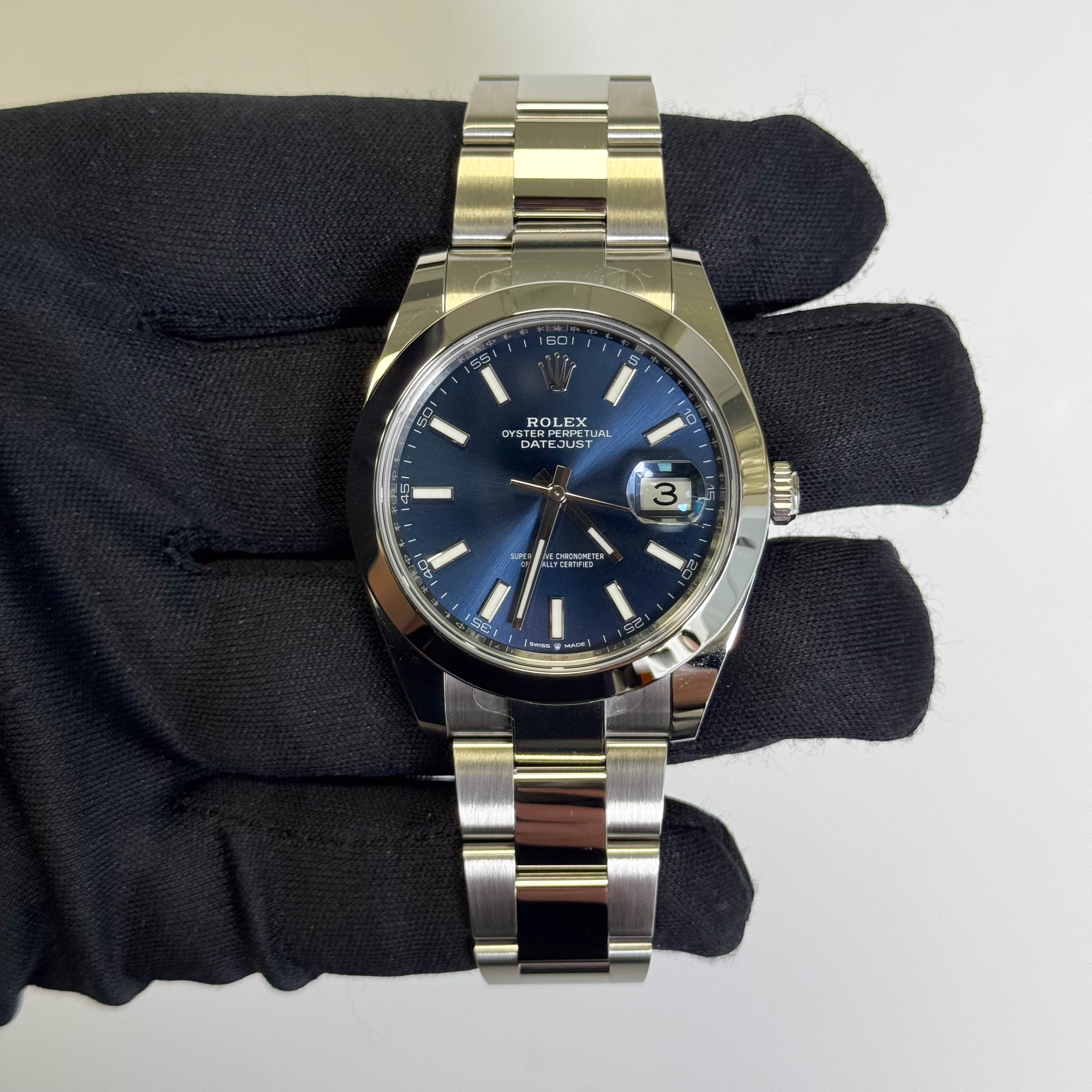 Rolex Datejust 41mm Blue Dial Watch Ref# 126300